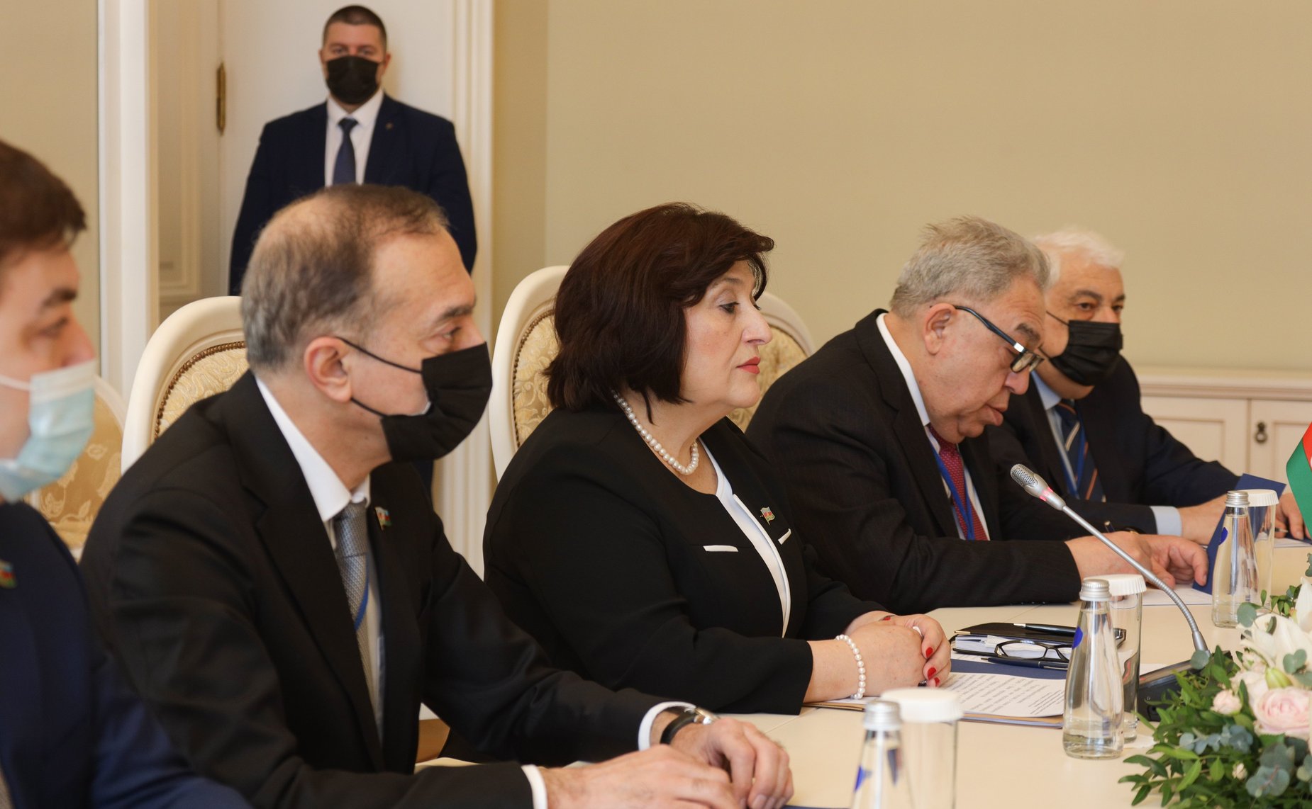 Встреча Председателя Совета МПА СНГ, Председателя СФ Валентины Матвиенко с Председателем Милли Меджлиса Азербайджанской Республики Сахибой Гафаровой