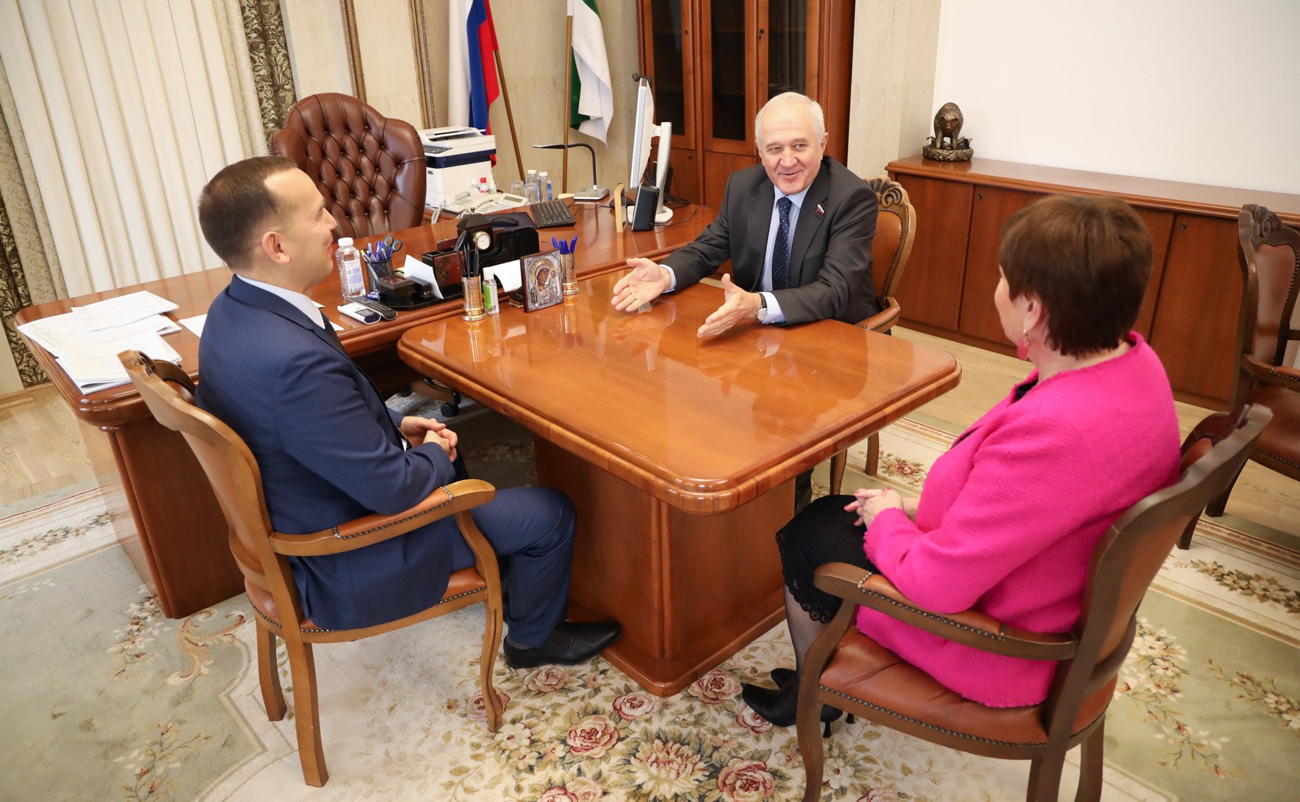 Встреча сенаторов РФ и губернатора Курганской области Вадима Шумкова