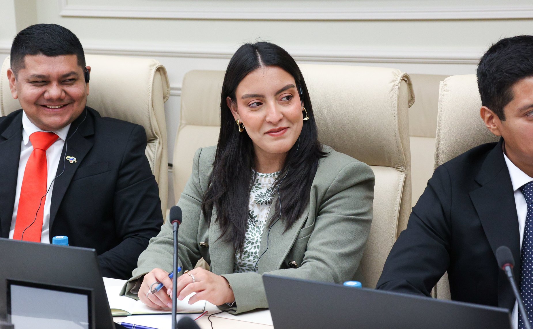 Встреча Андрея Денисова с делегацией молодых общественных и политических деятелей стран Латинской Америки в рамках программы публичной дипломатии Hablemos con Rusia («Поговорим с Россией»)