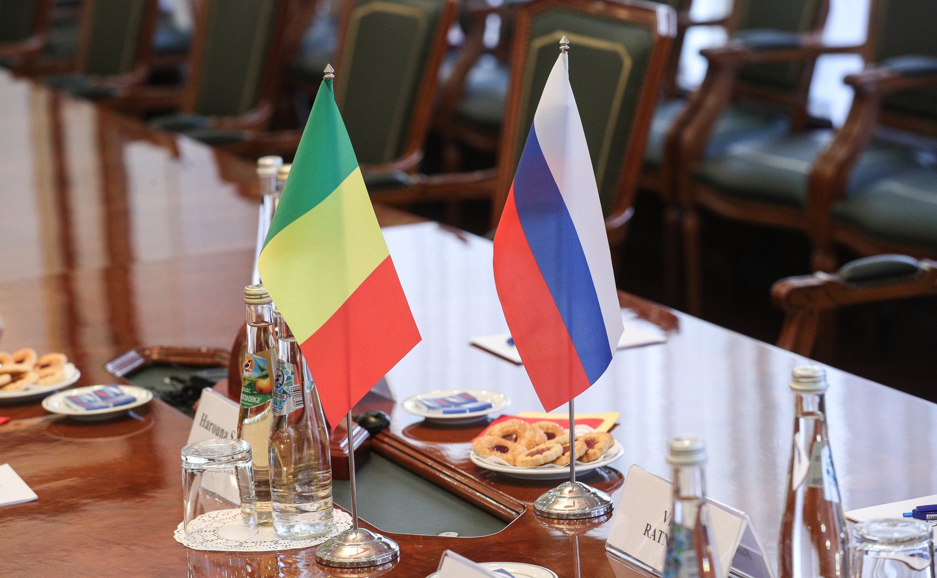 Встреча председателя Комитета СФ по международным делам Григория Карасина с Чрезвычайным и Полномочным Послом Республики Мали в РФ Х. Самаке