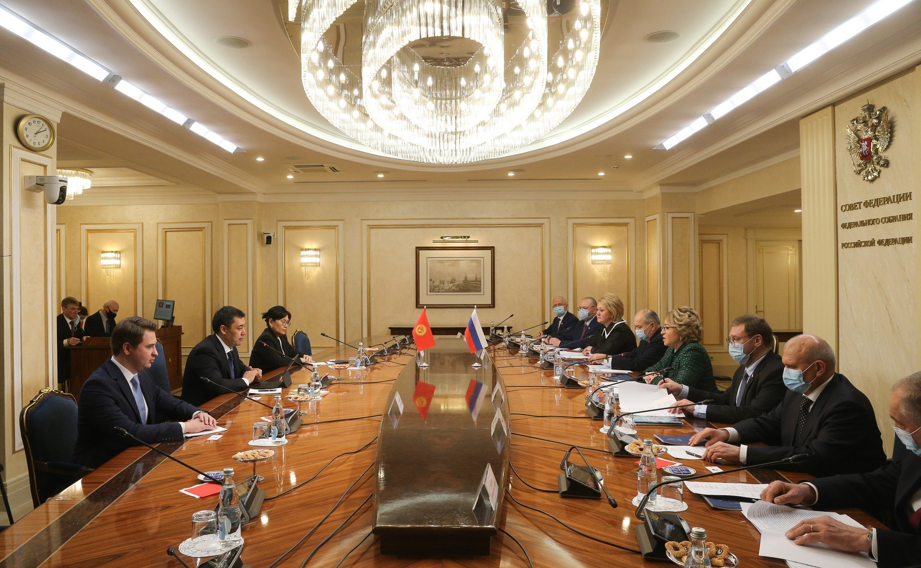 Встреча Председателя Совета Федерации Валентины Матвиенко с Президентом Киргизской Республики Садыром Жапаровым