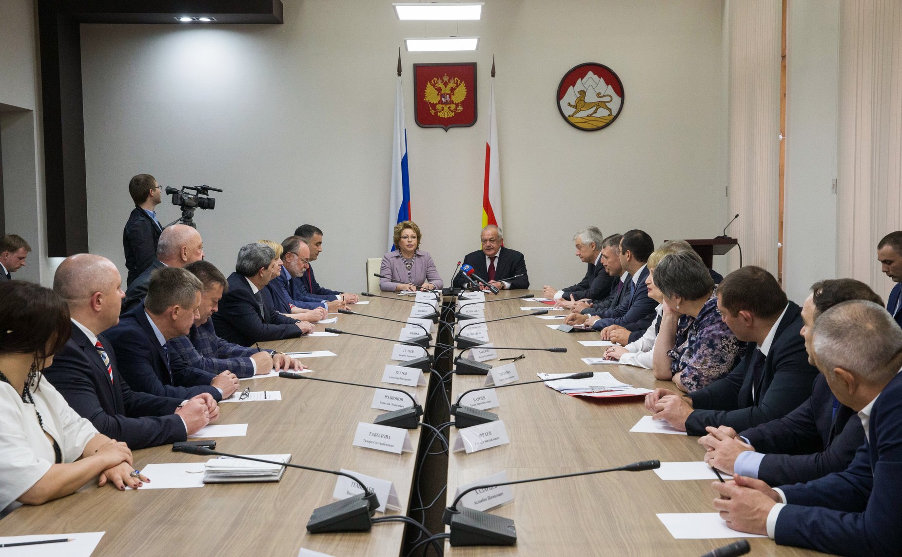 Визит В. Матвиенко в Северную Осетию