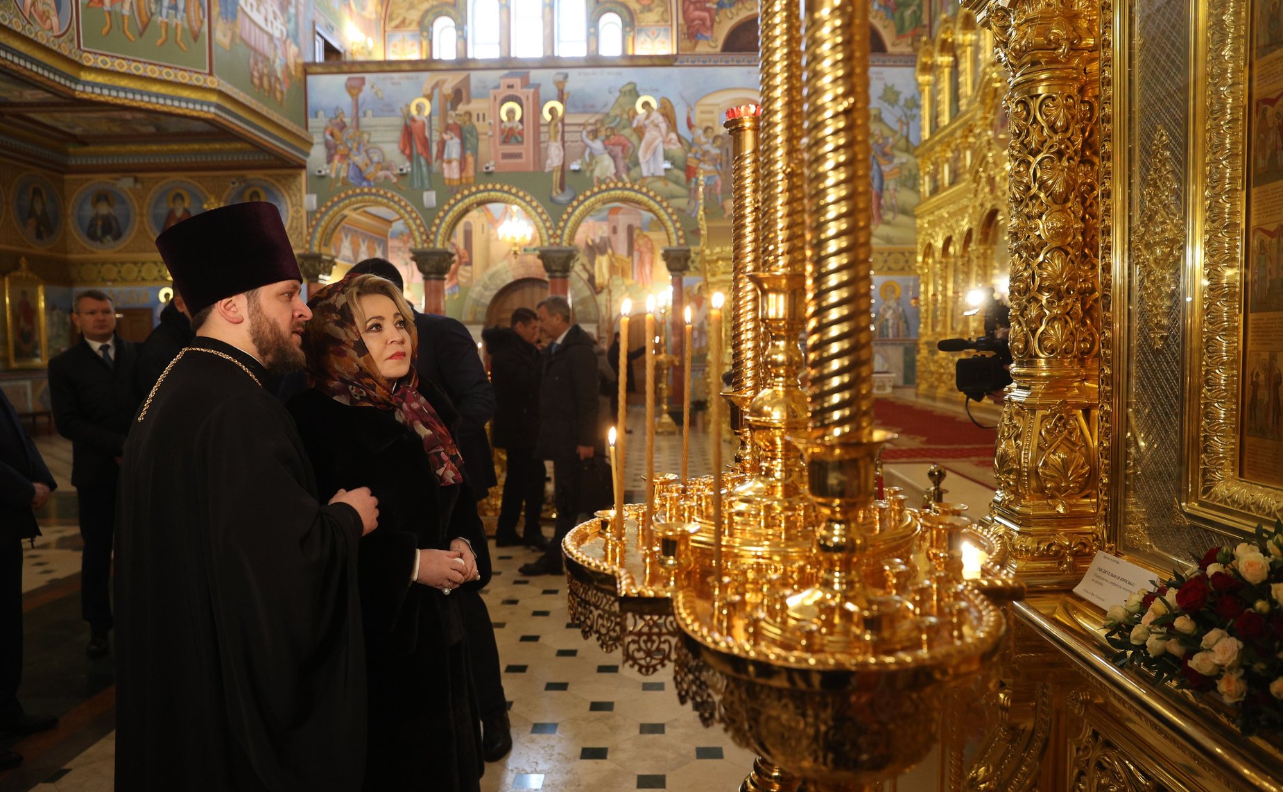 Посещение Валентиной Матвиенко Храма св. мученицы Татианы