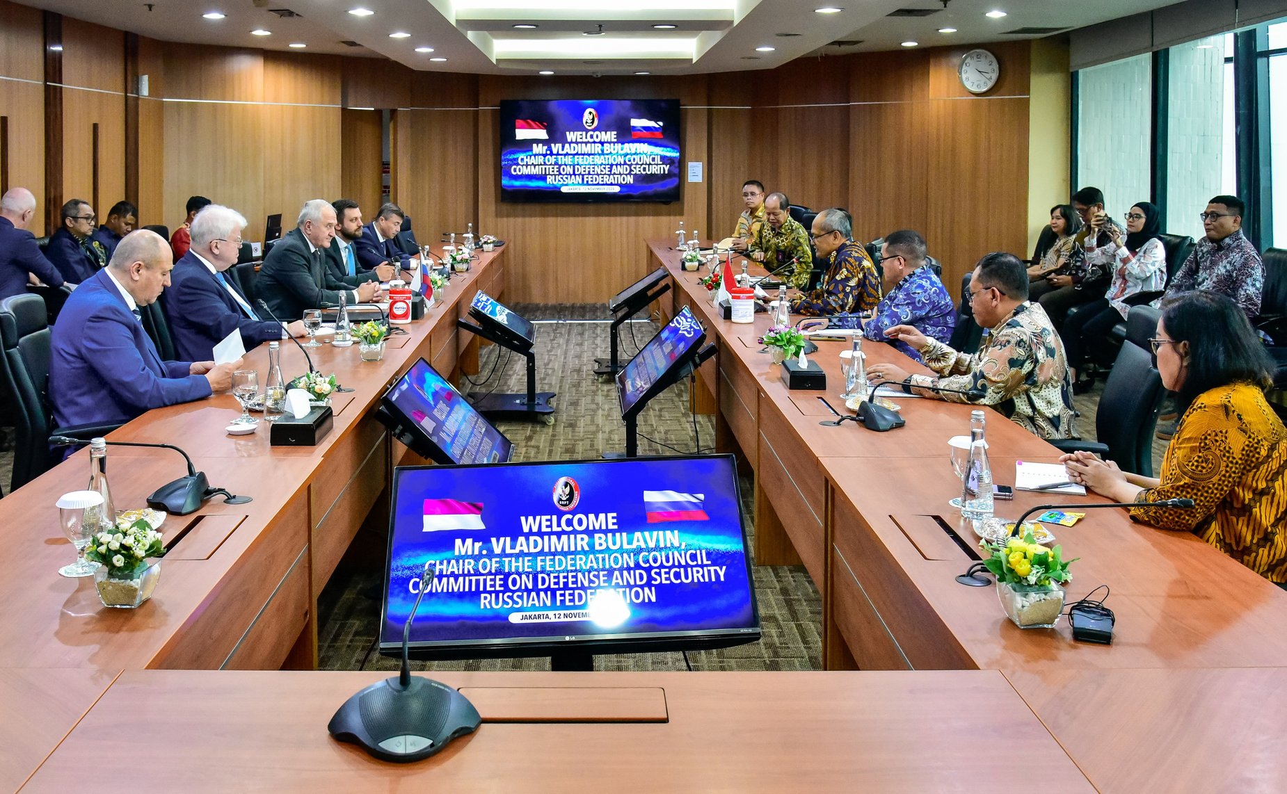 Встреча российских сенаторов с руководством Координационного министерства по вопросам политики и безопасности и Национального агентства по борьбе с терроризмом