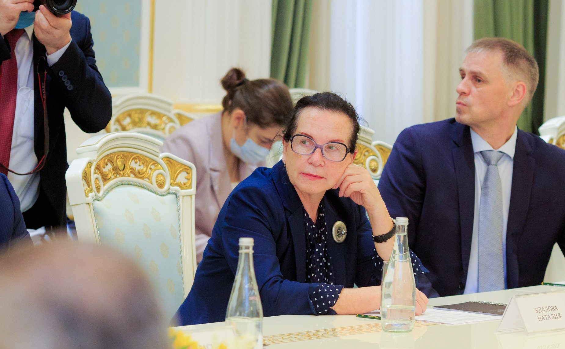 Валентина Матвиенко в рамках официального визита в Душанбе встретилась с Председателем Маджлиси намояндагон Маджлиси Оли Республики Таджикистан Махмадтоиром Зокирзодой