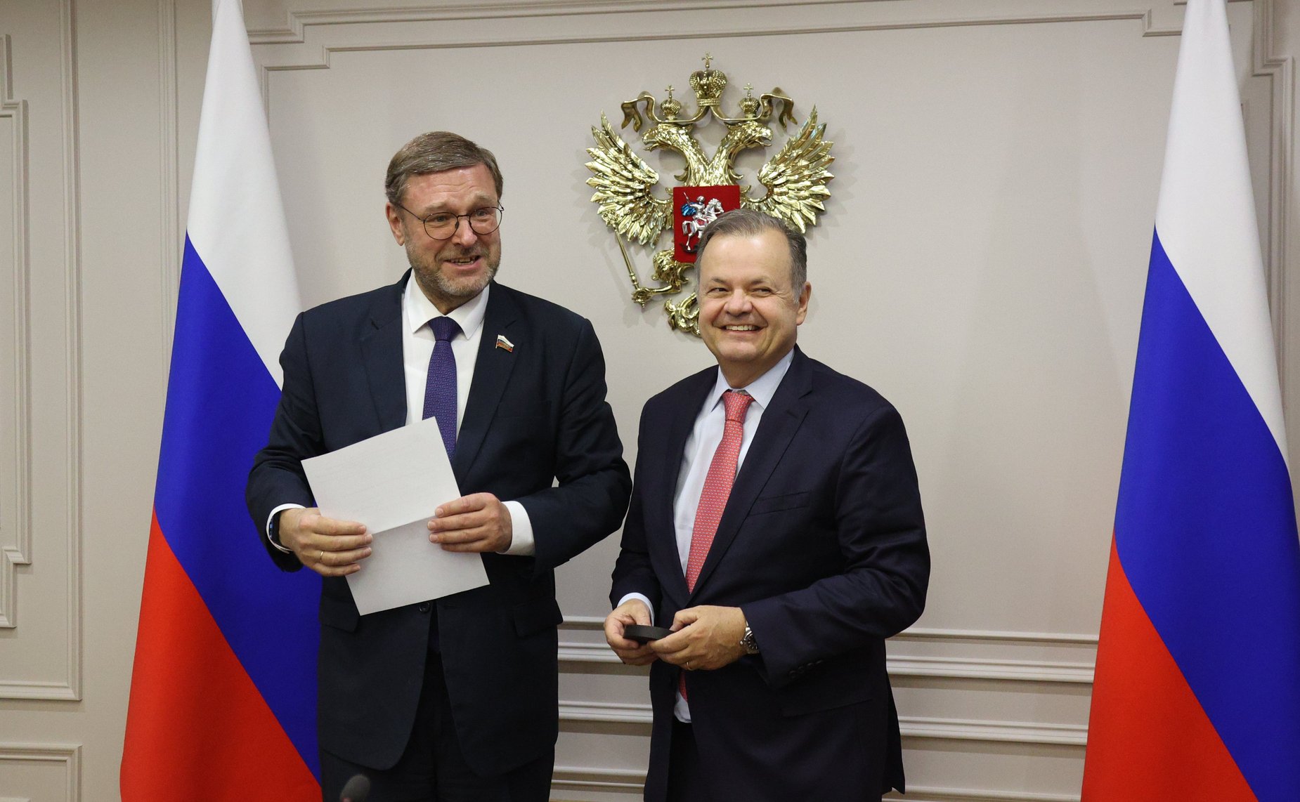 Встреча заместителя Председателя СФ Константина Косачева с Чрезвычайным и Полномочным Послом Федеративной Республики Бразилии в РФ