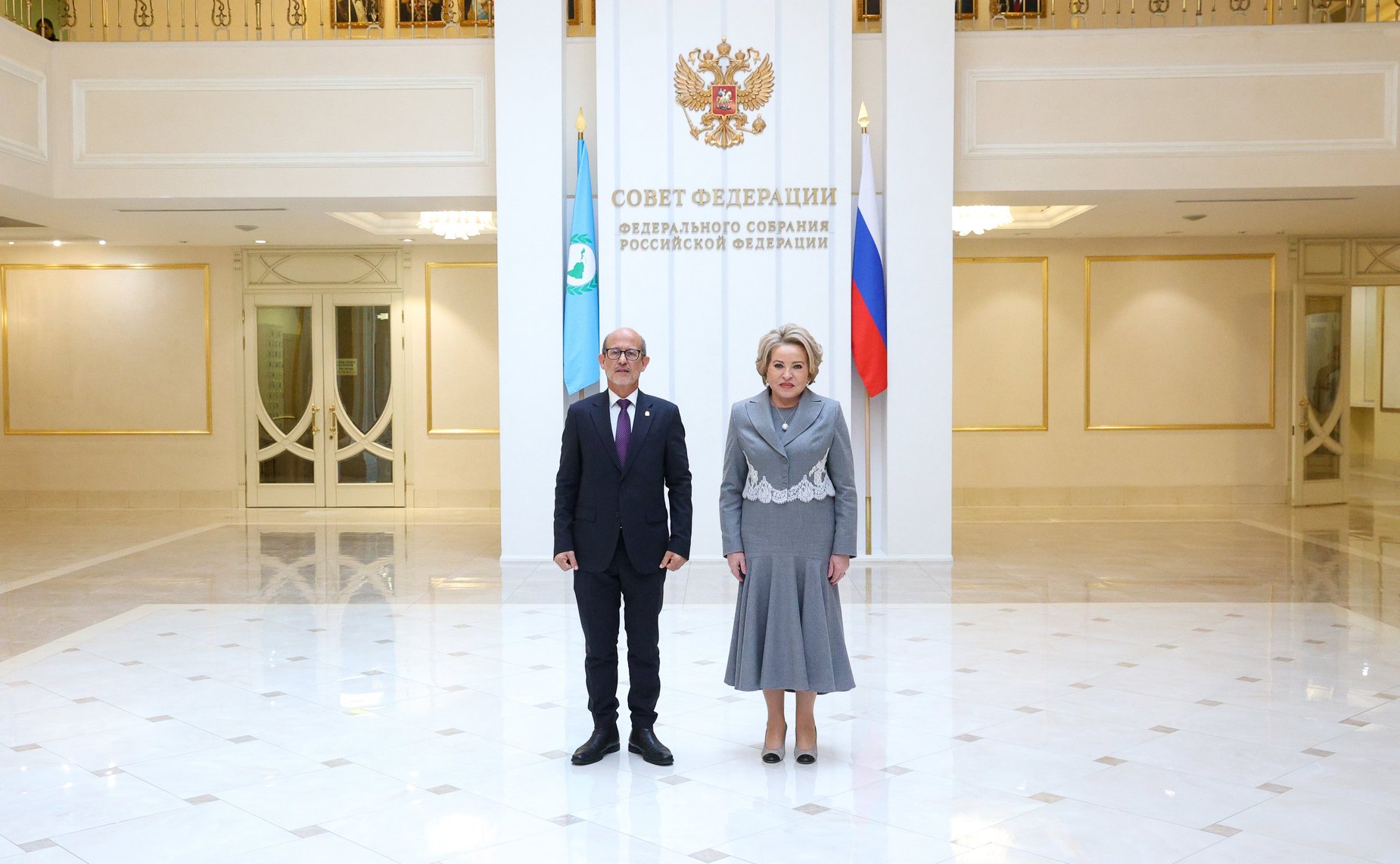 Валентина Матвиенко провела встречу с Председателем Парламента стран Латинской Америки и Карибского бассейна (ПАРЛАТИНО) Роландо Мигелем Гонсалесом Патрисио