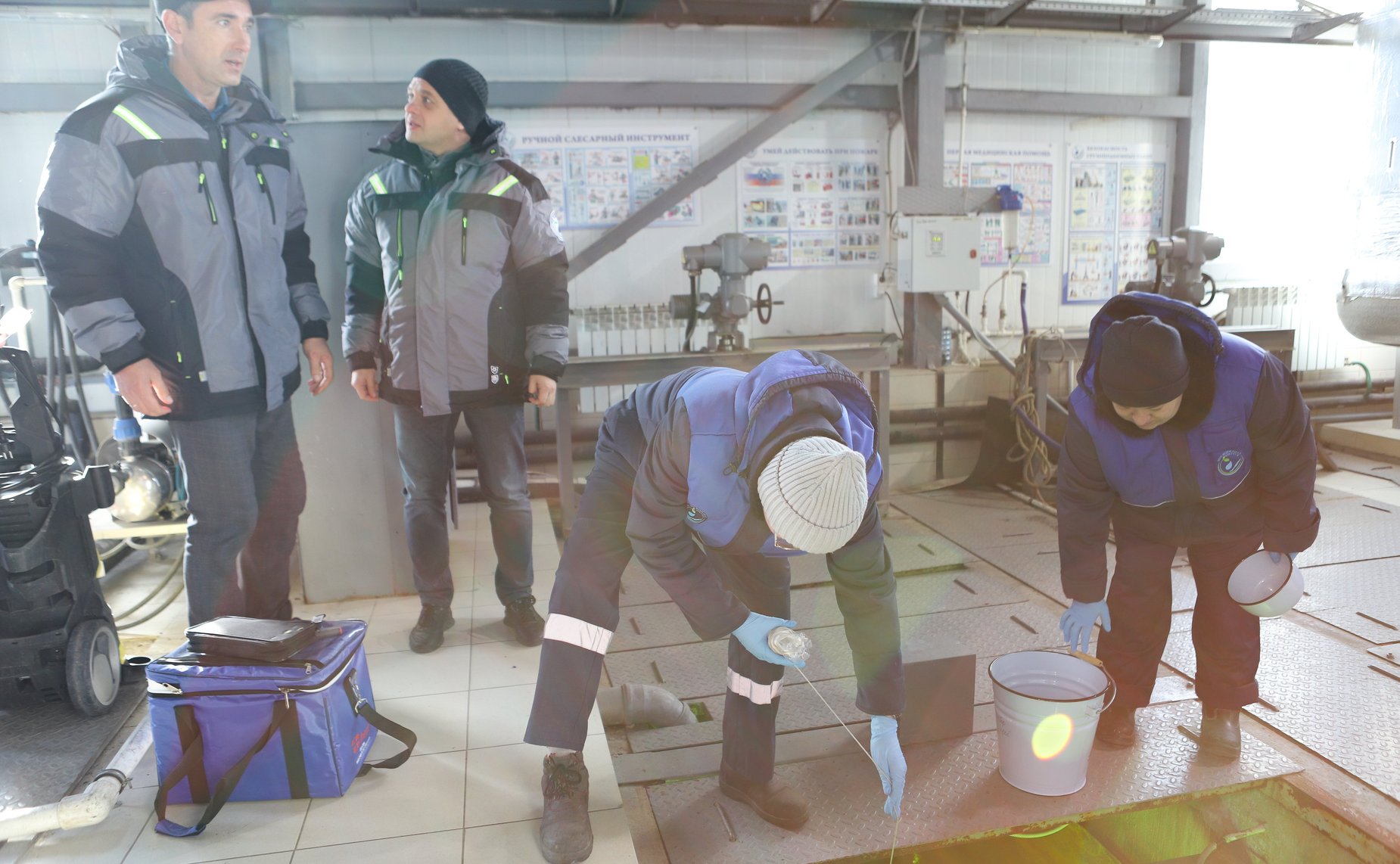 Сенаторы посетили канализационно – очистных сооружений (КОС) правого берега Ангары и приняли участие в совещании