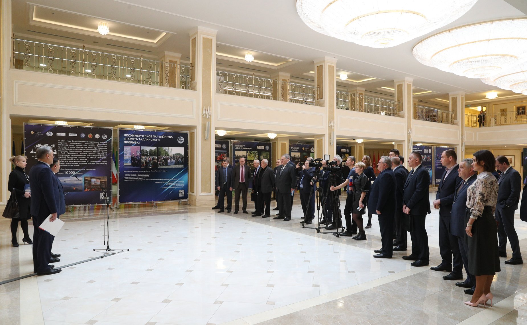 Открытие в Совете Федерации выставки «180 миль до Ленинграда: История Таллинского прорыва на современной морской карте»