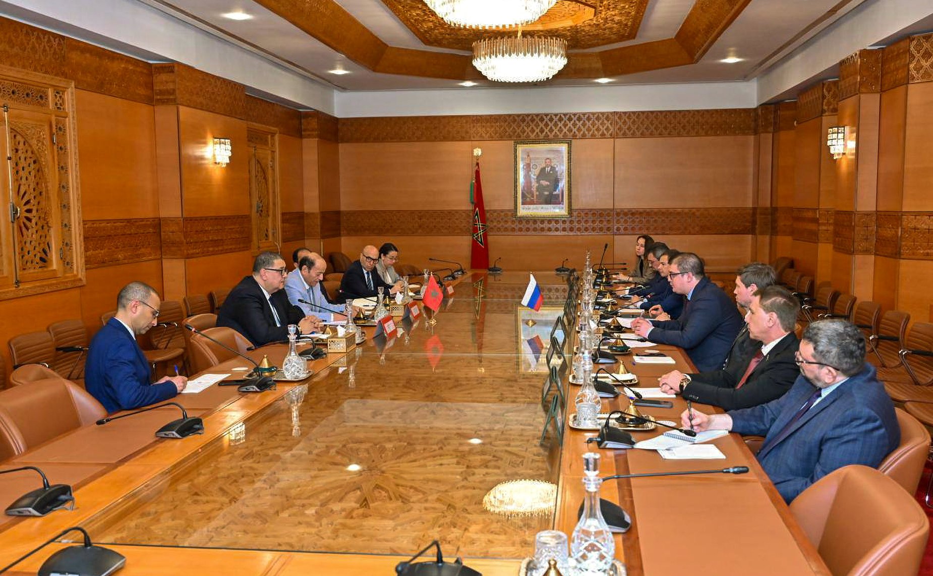 Участие делегации Совета Федерации в заседании группы по сотрудничеству Совета Федерации с Палатой советников Королевства Марокко. Встреча с первым заместителем Председателя Палаты советников Королевства Марокко Абделькадерсом Саламой