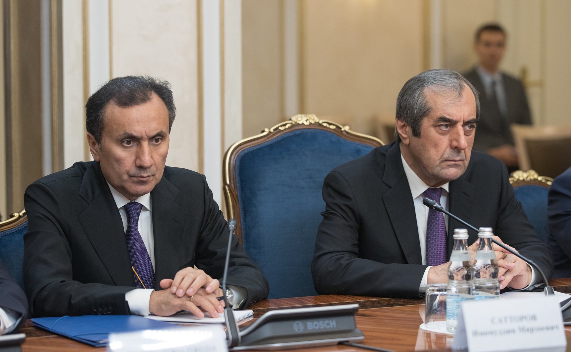 Встреча В. Матвиенко с Председателем Маджлиси мили Маджлиси Оли Республики Таджикистан М. Убайдуллоевым