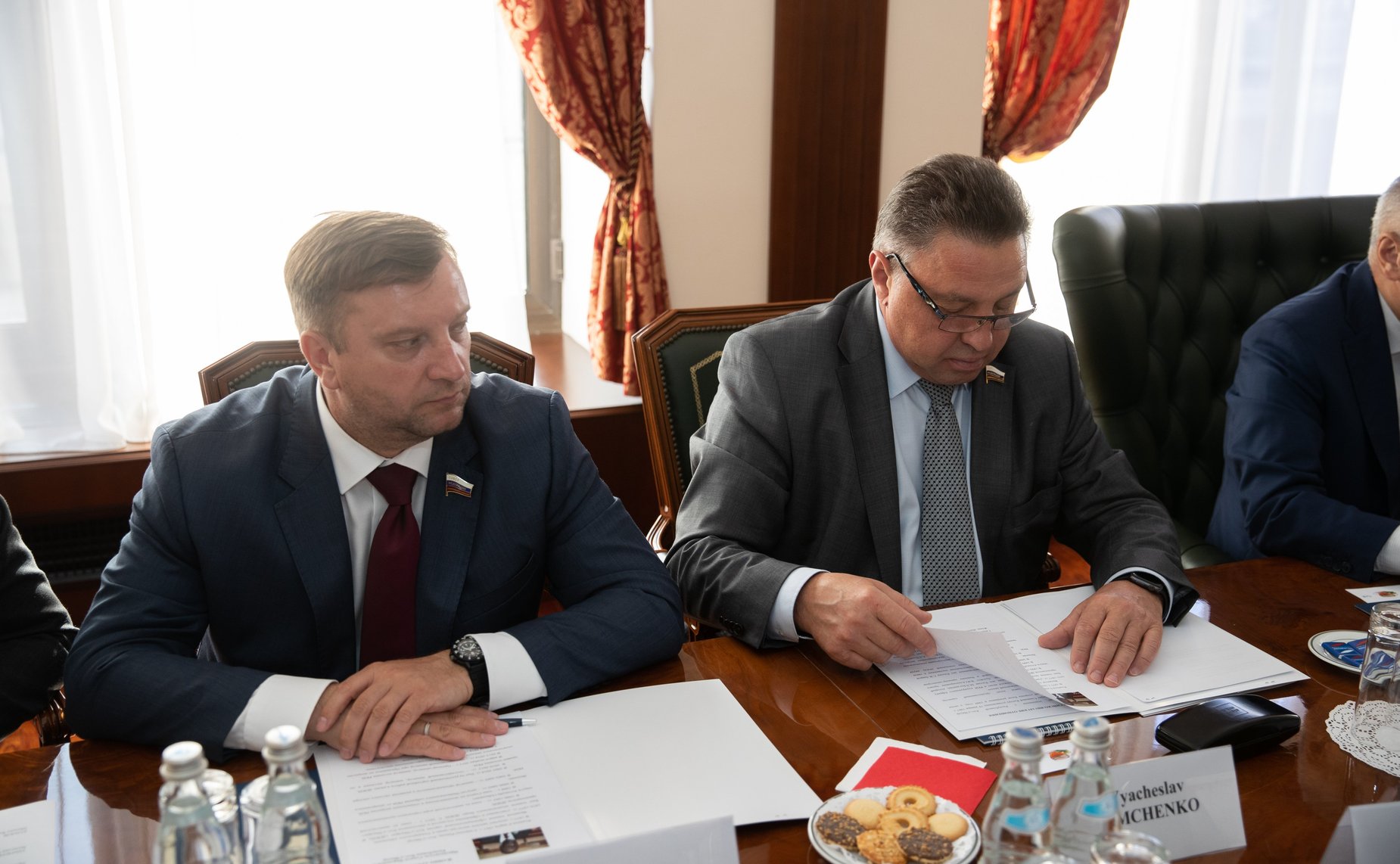 Встреча И. Умаханова с главой Сената Кот-д’Ивуара