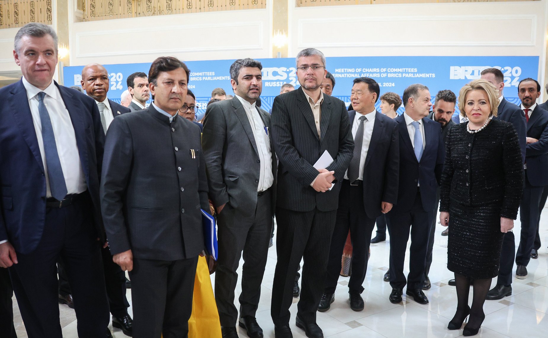 Встреча Председателя Совета Федерации Валентины Матвиенко с председателями комитетов по международным делам парламентов (палат парламентов) стран БРИКС