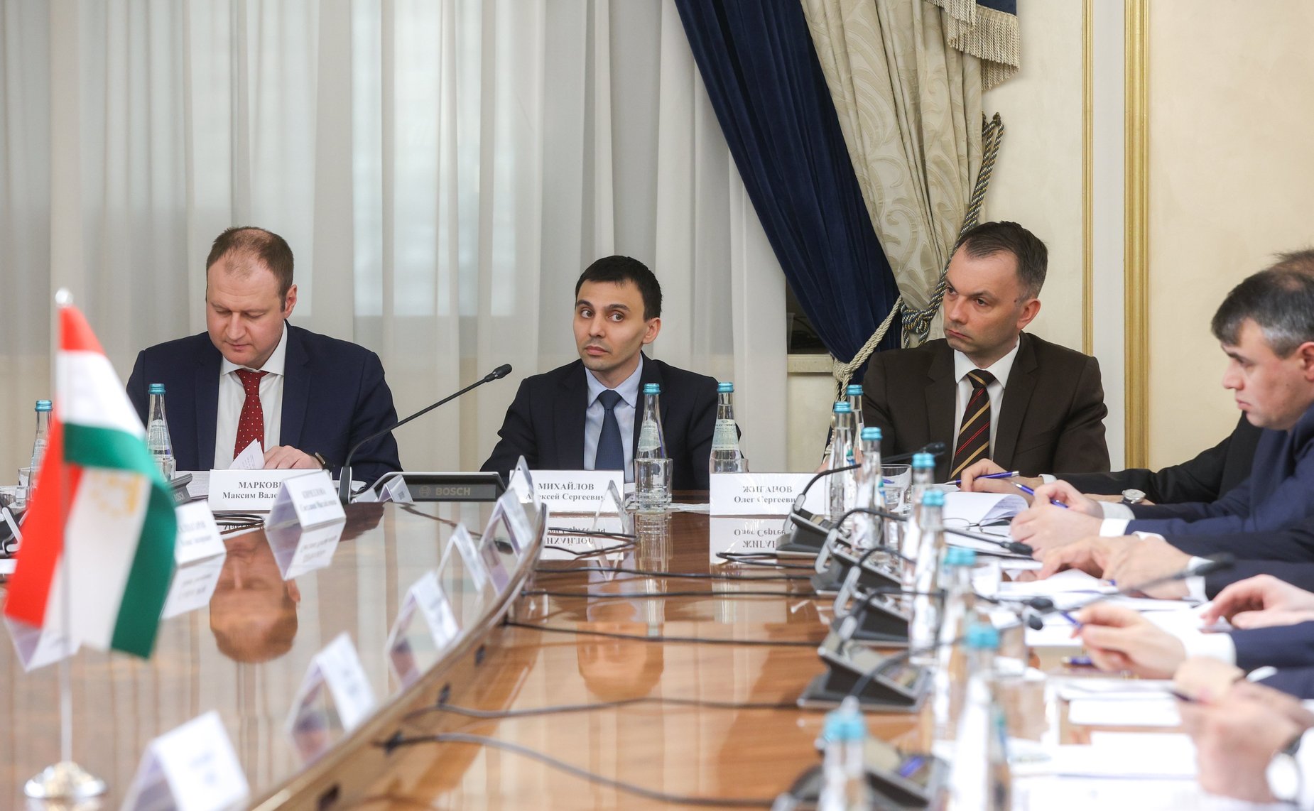 Заседание Комиссии по сотрудничеству Совета Федерации Федерального Собрания Российской Федерации и Маджлиси милли Маджлиси Оли Республики Таджикистан