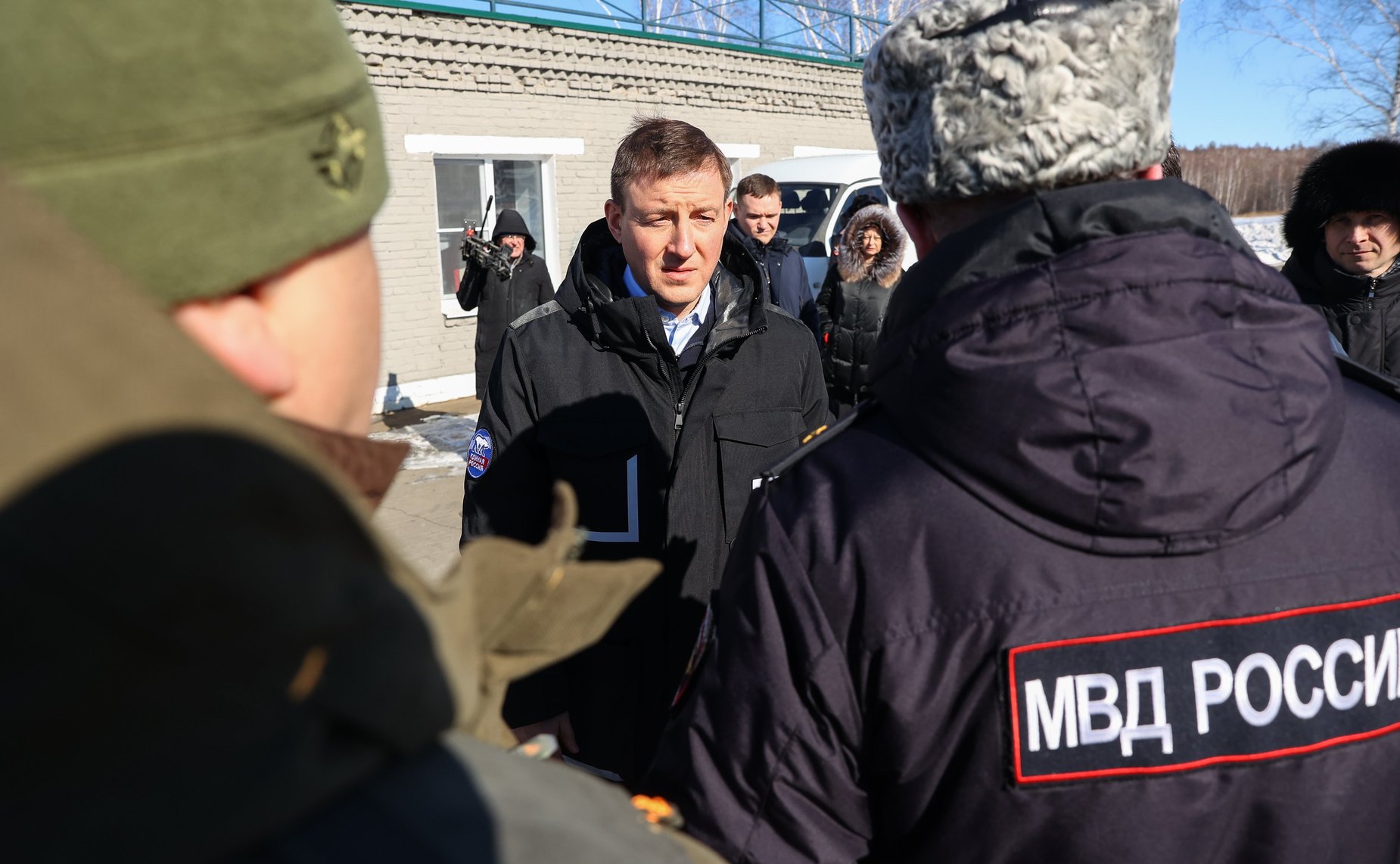 В Еврейской автономной области первый заместитель Председателя СФ Андрей Турчак с губернатором Ростиславом Гольдштейном посетили полевой учебно-тренировочный комплекс