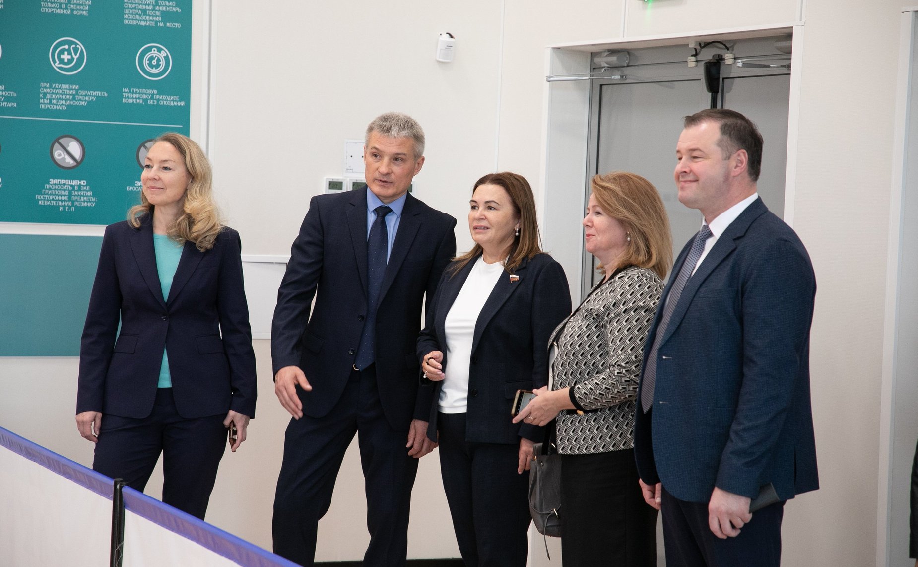 Сенаторы посетили Центр физкультурной и спортивной работы «Олимпия» Тюменского муниципального района