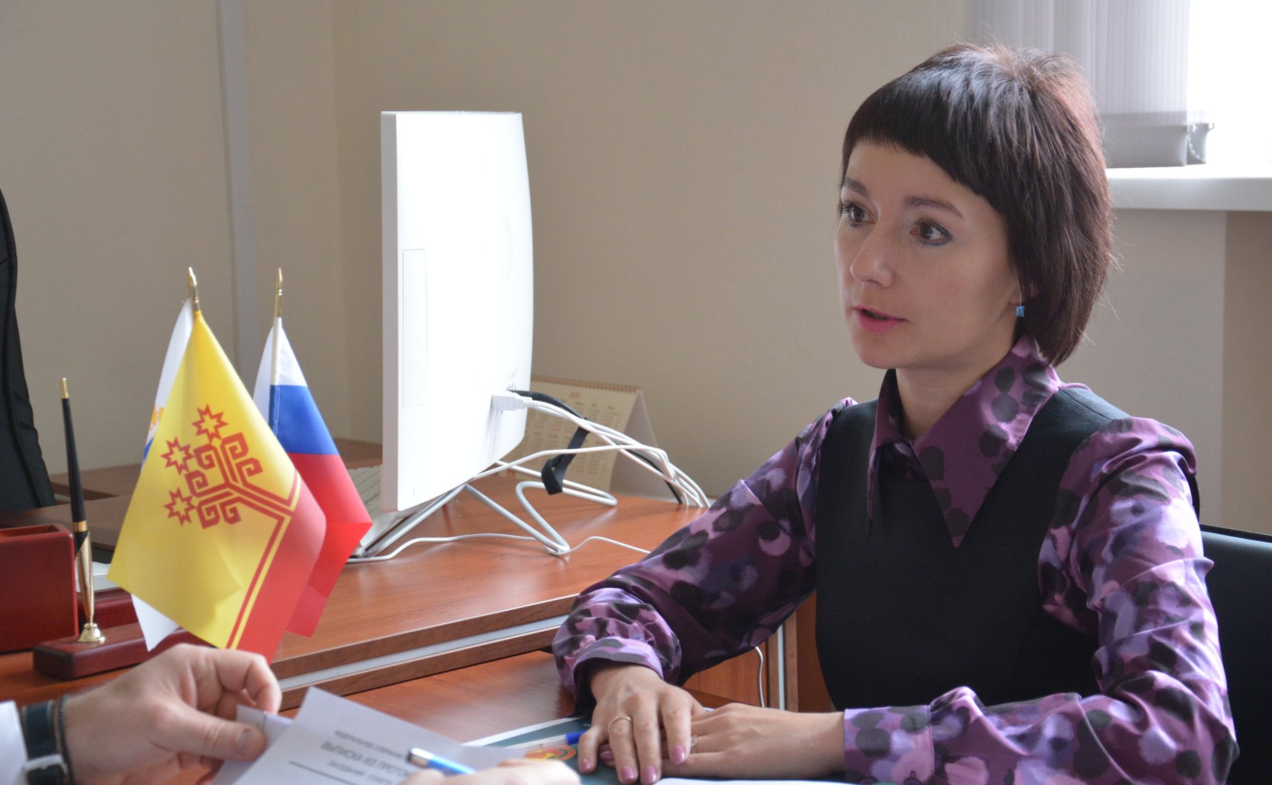 Николай Владимиров провел рабочую встречу с руководителем Межрегионального территориального управления Росимущества в Республике Мордовия, Республике Марий Эл, Чувашской Республике и Пензенской области Инной Ваниной