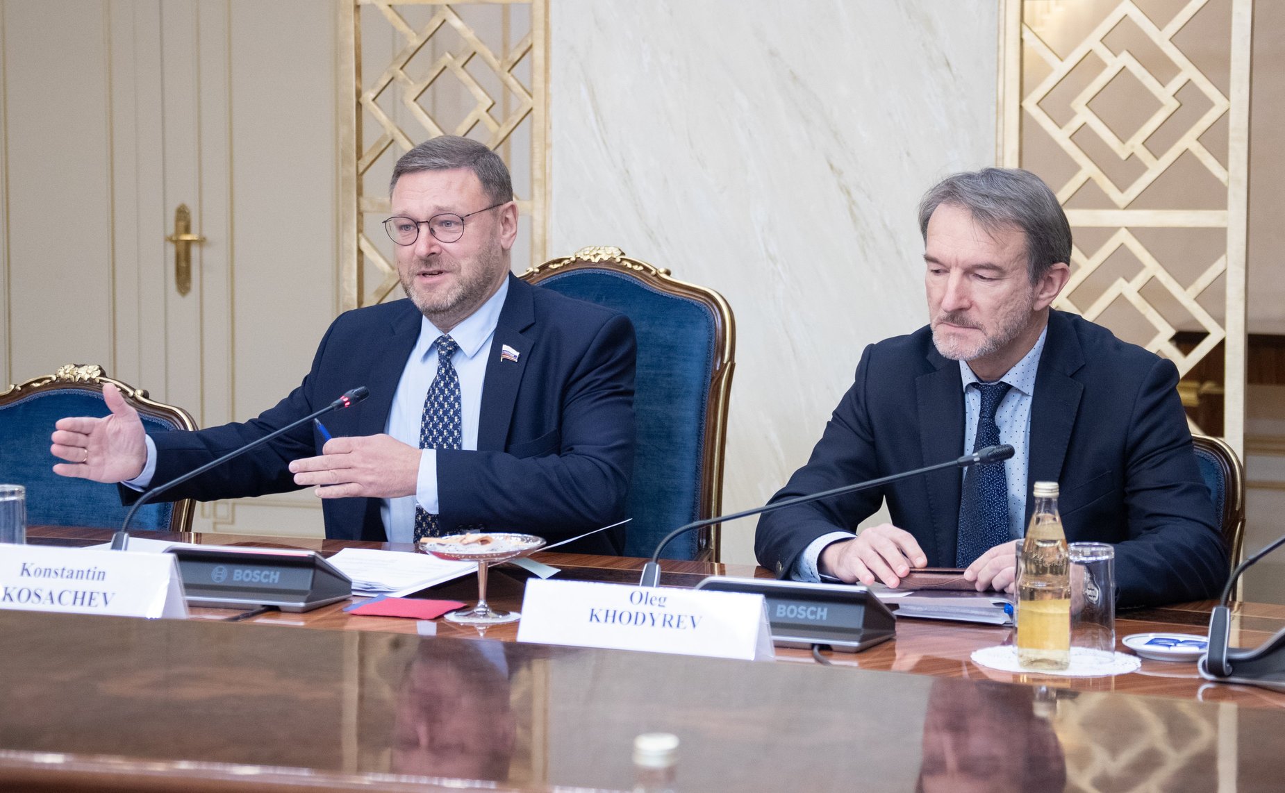 Встреча К. Косачева с Чрезвычайным и Полномочным послом Великобритании в РФ Лори Бристоу