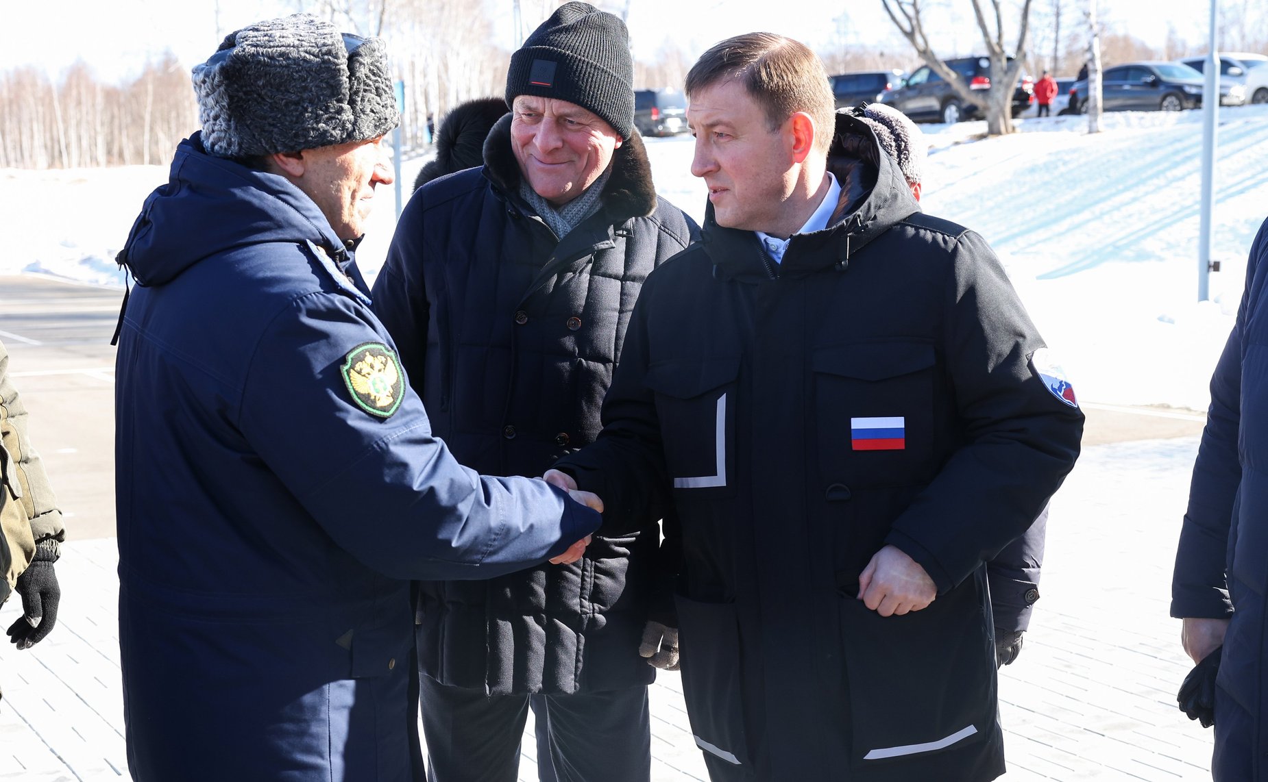 В Еврейской автономной области первый заместитель Председателя СФ Андрей Турчак с губернатором Ростиславом Гольдштейном посетили полевой учебно-тренировочный комплекс