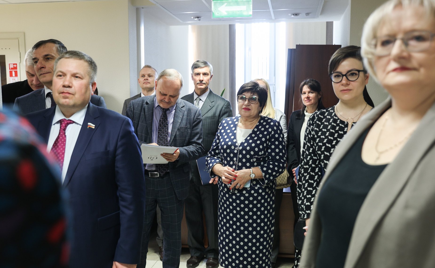 Церемония открытия выставки работ художников-членов Санкт-Петербургского союза художников и Петровской академии наук и искусств «Золотая моя Русь»