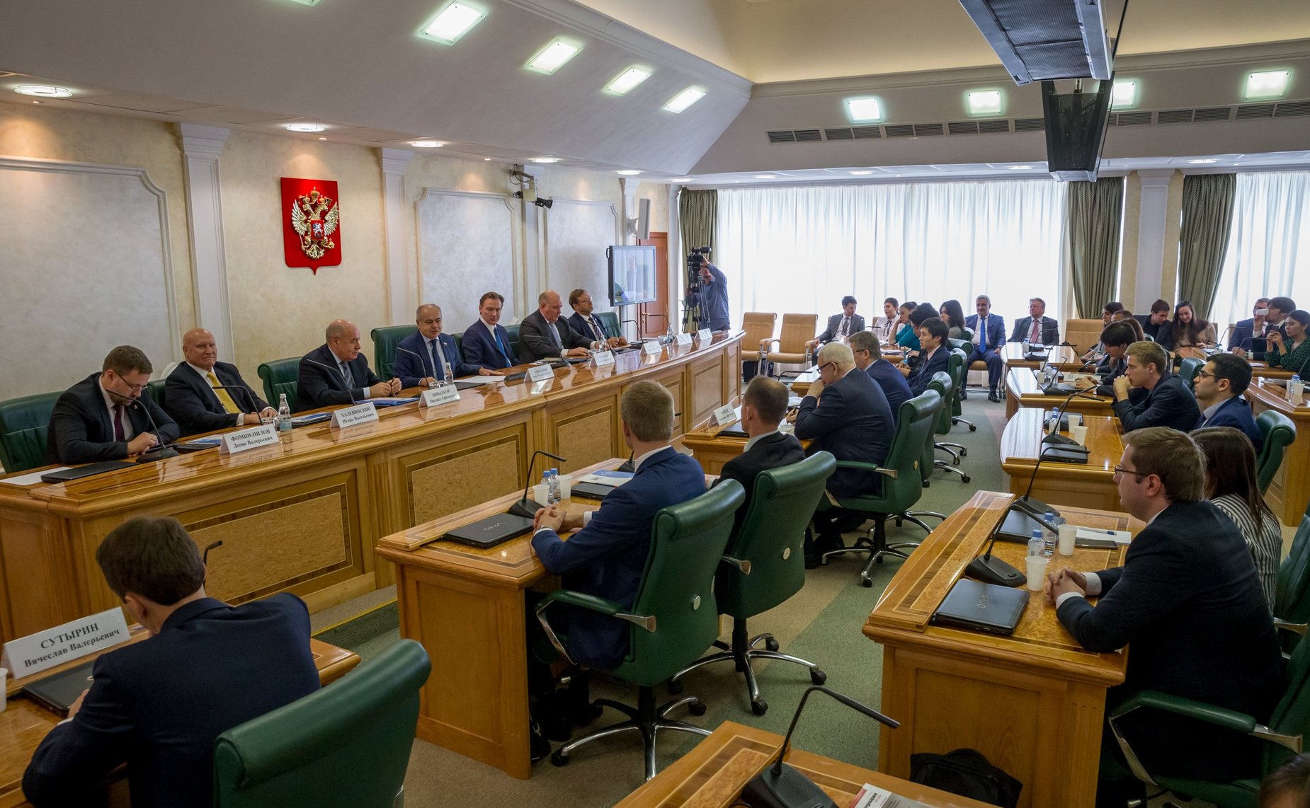 Встреча членов Правления Интеграционного клуба при Председателе СФ с финалистами Конкурса молодых международников СНГ имени А.А. Громыко