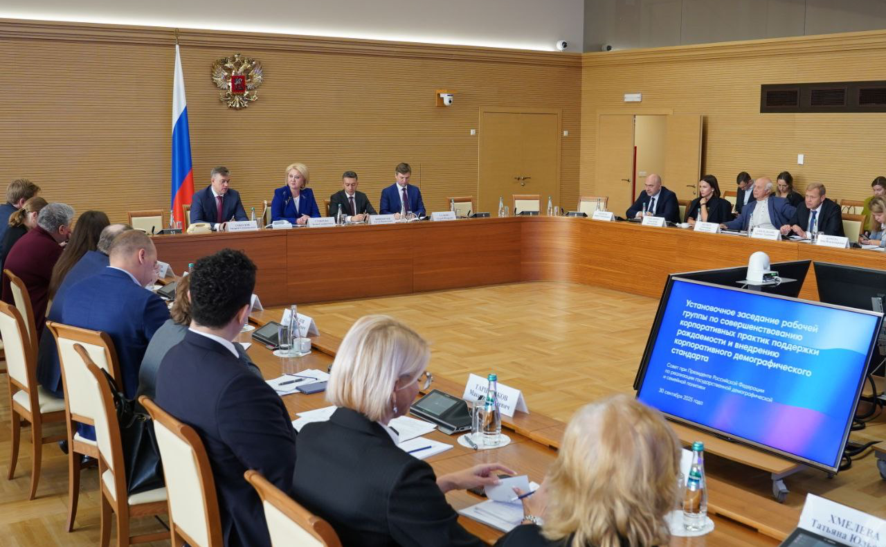 Лилия Гумерова провела заседание рабочей группы по совершенствованию корпоративных практик поддержки рождаемости и внедрению корпоративного стандарта Совета при Президенте РФ по реализации государственной демографической и семейной политики