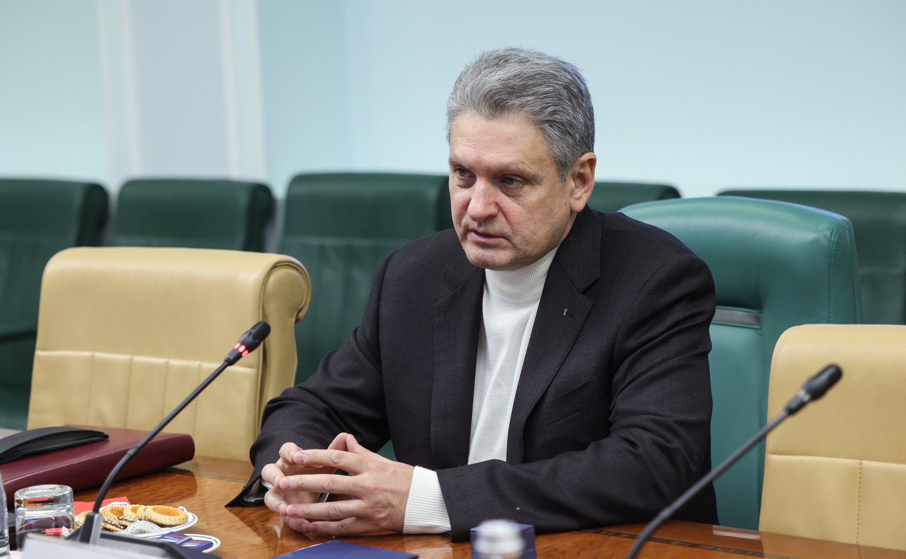 Встреча председателя Комитета СФ по международным делам Григория Карасина с председателем Международного движения русофилов (Болгария)