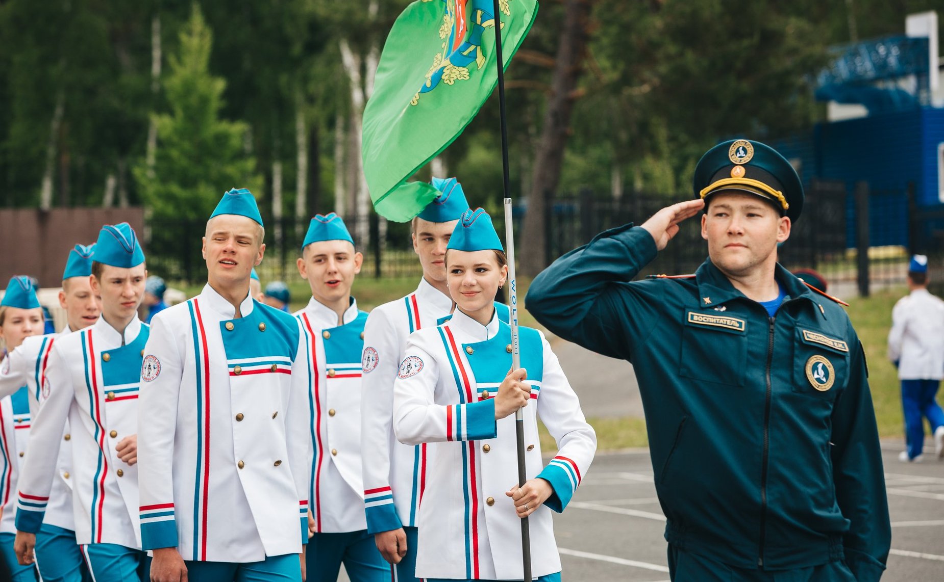 В Вологодской области на базе Образовательного центра – кадетской школы «Корабелы Прионежья» торжественно открылась каникулярная профориентационная школа «За безопасность!»