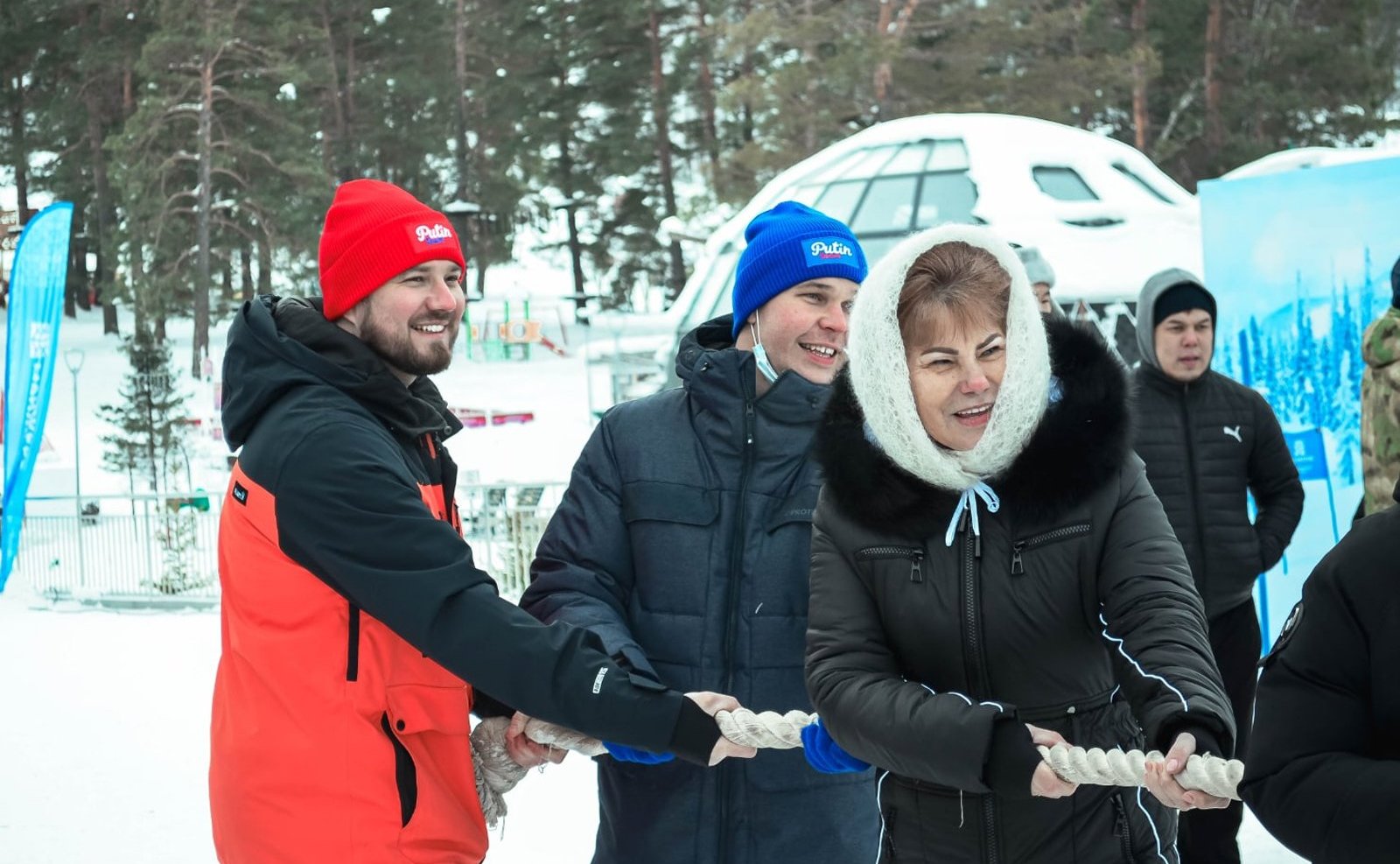 Татьяна Гигель приняла участие в молодежном фестивале зимних забав «SNOWFEST» в Майминском районе республики