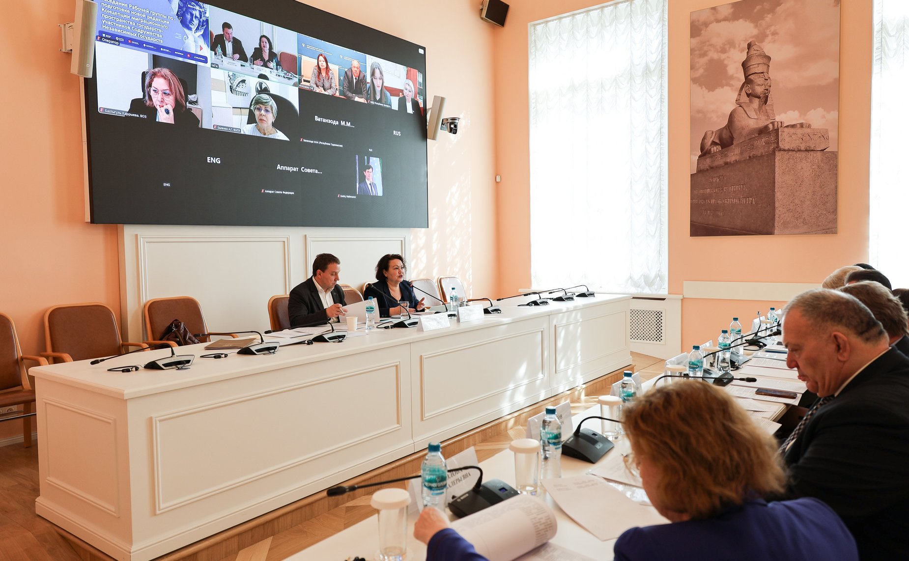 Сенаторы РФ приняли участие в заседании рабочей группы МПА СНГ по подготовке новой редакции Концепции общего миграционного пространства государств — участников СНГ