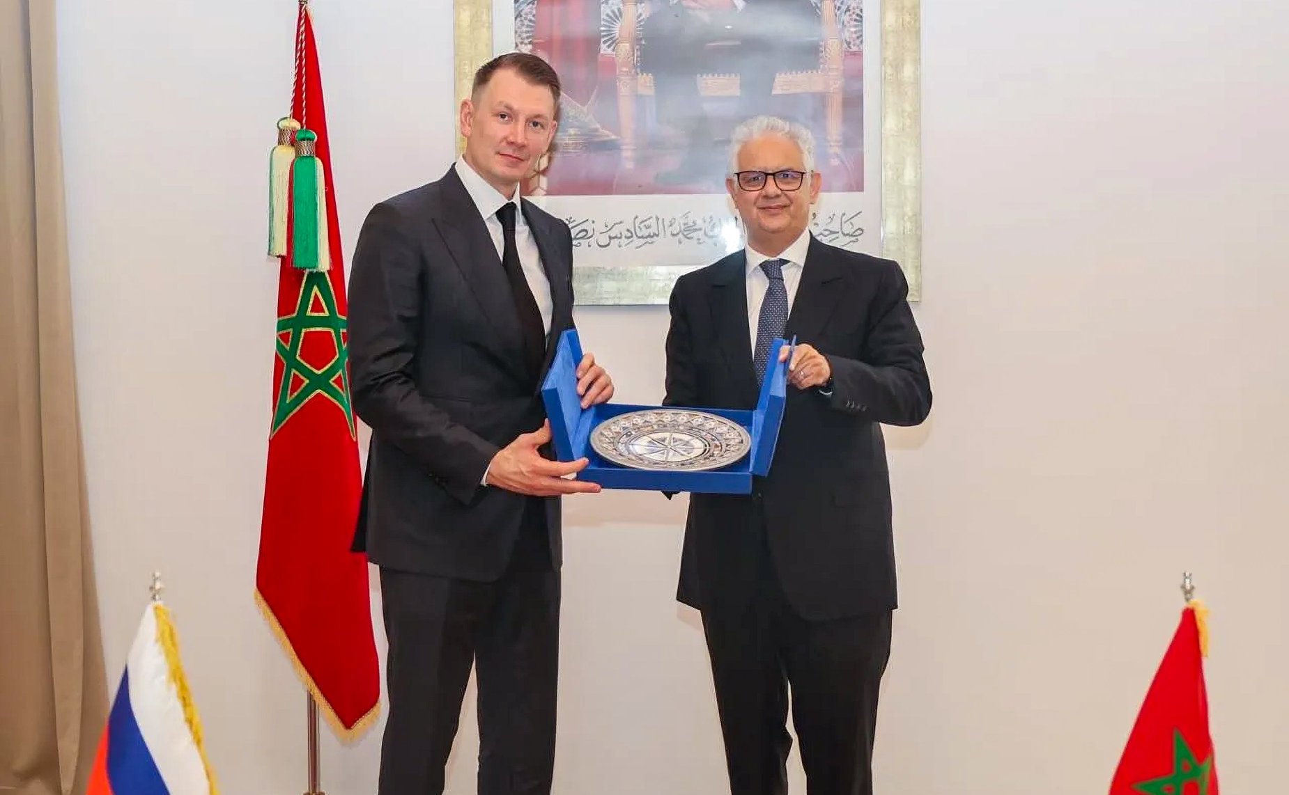 Участие делегации Совета Федерации в заседании группы по сотрудничеству Совета Федерации с Палатой советников Королевства Марокко. Встреча с Министром оборудования и водных ресурсов Низаом Баракой