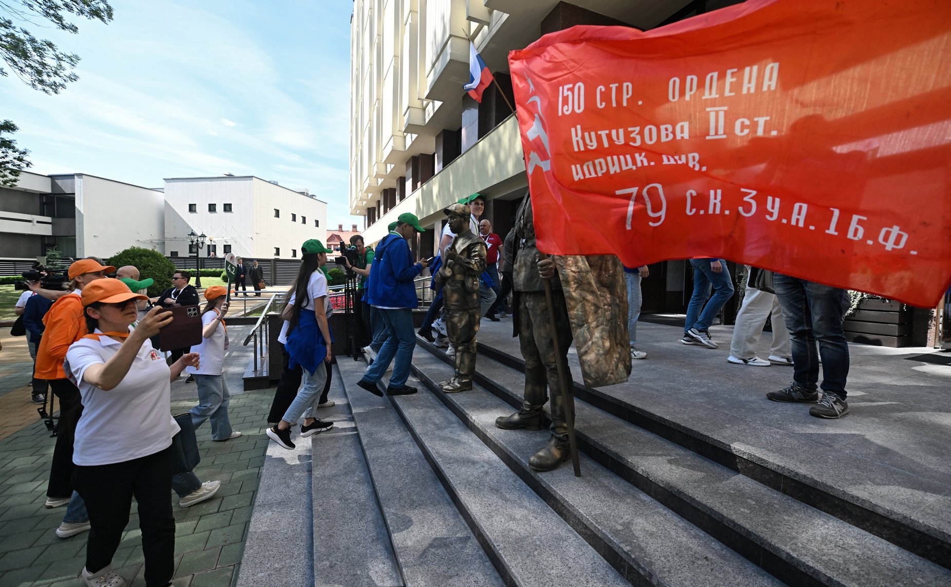Диалоговая площадка участников проекта «Поезд Памяти» с председателем Совета Республики Нацсобрания Республики Беларусь Натальей Кочановой и заместителем Председателя СФ, председателем российского оргкомитета проекта Константином Косачевым
