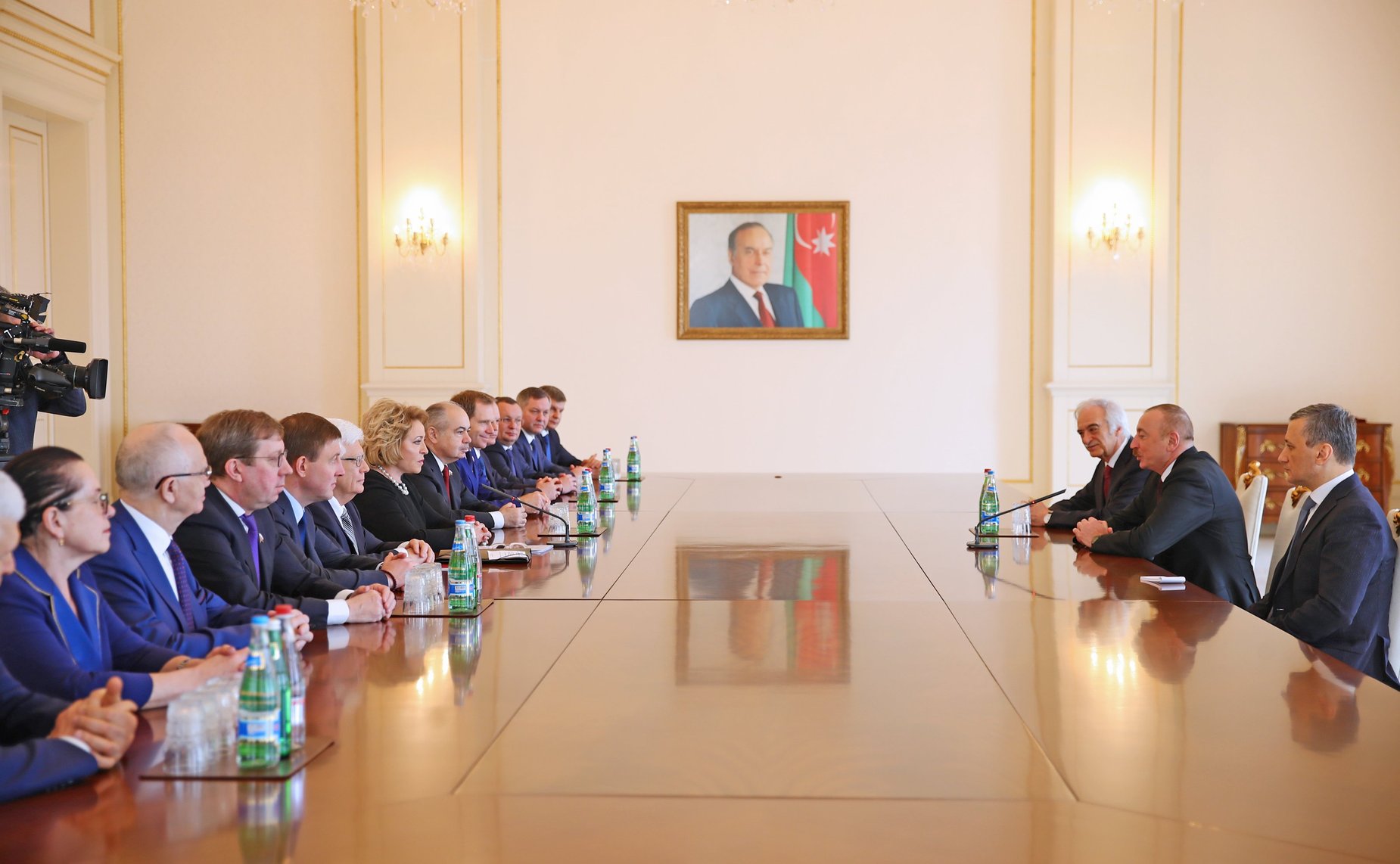 Встреча делегации Совета Федерации с президентом Азербайджана Ильхамом Алиевым