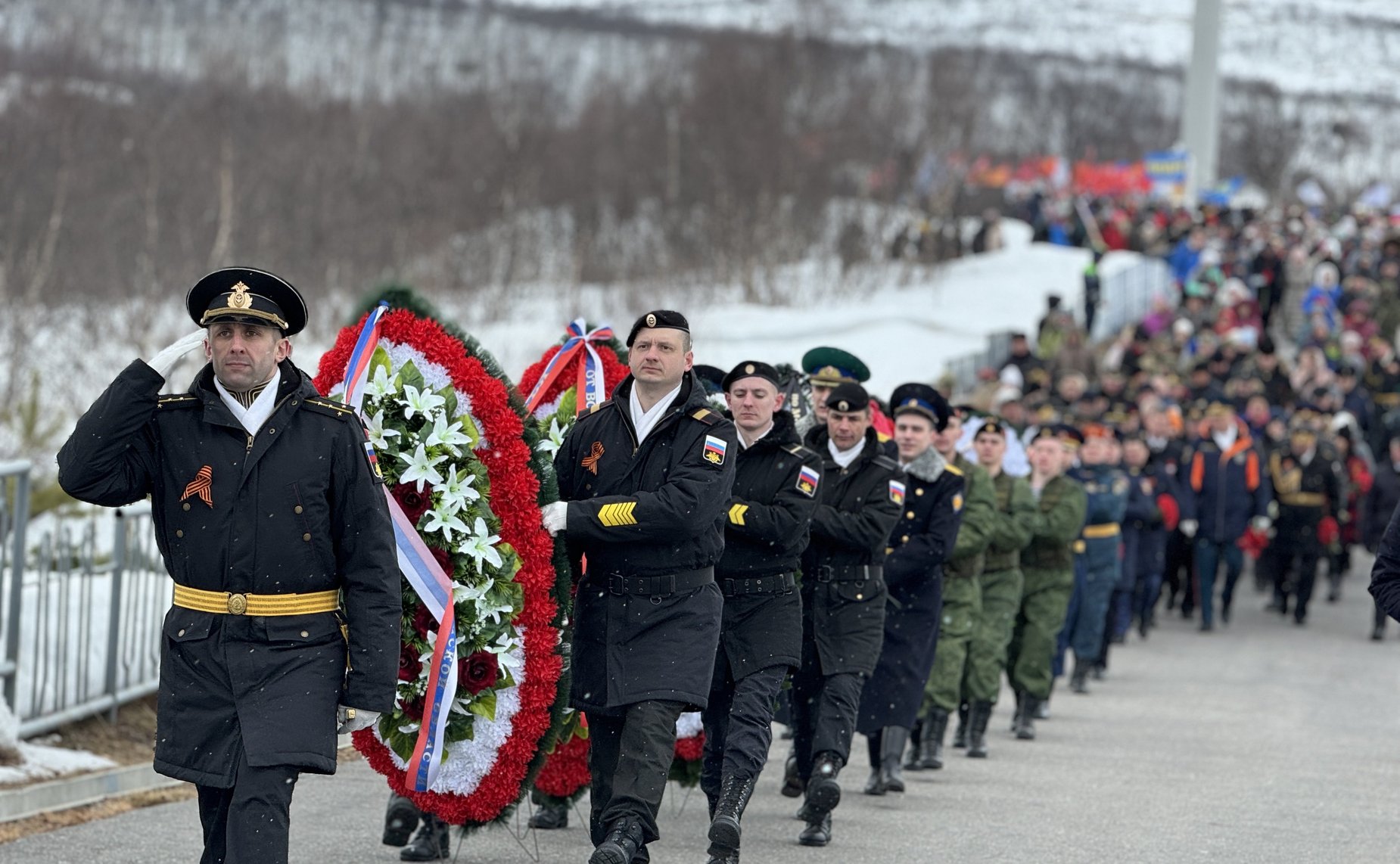 Татьяна Сахарова приняла участие в торжественном митинге в Мурманской области