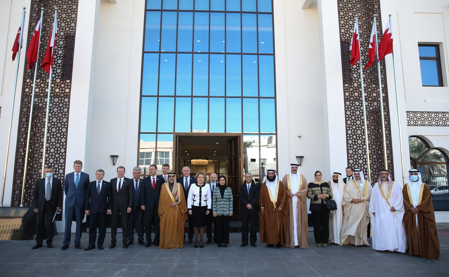 Встреча делегации Совета Федерации во главе с Председателя СФ Валентиной Матвиенко с Председателем Палаты депутатов Национального собрания Королевства Бахрейн Фаузией Абдалла Зейнал