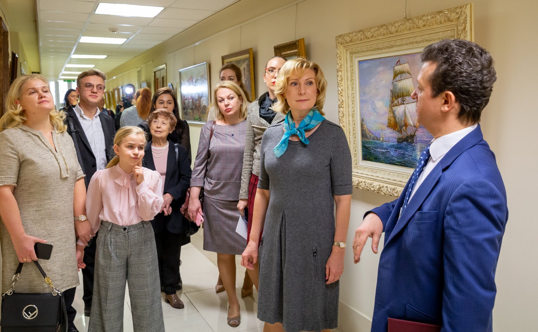 Открытие выставки художника Александра Фомина «Москва — сердце России» в Совете Федерации