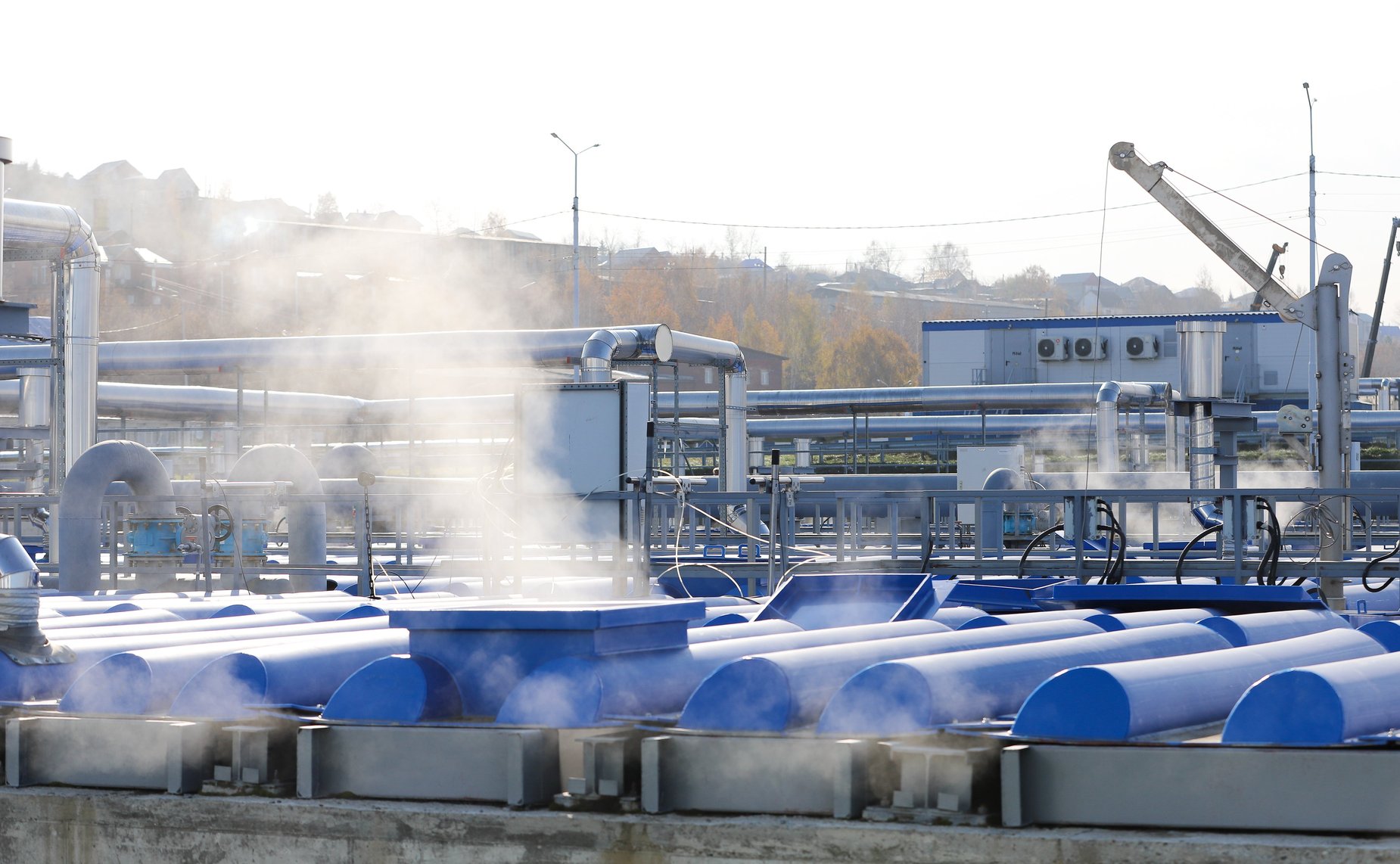 Сенаторы посетили канализационно – очистных сооружений (КОС) правого берега Ангары и приняли участие в совещании