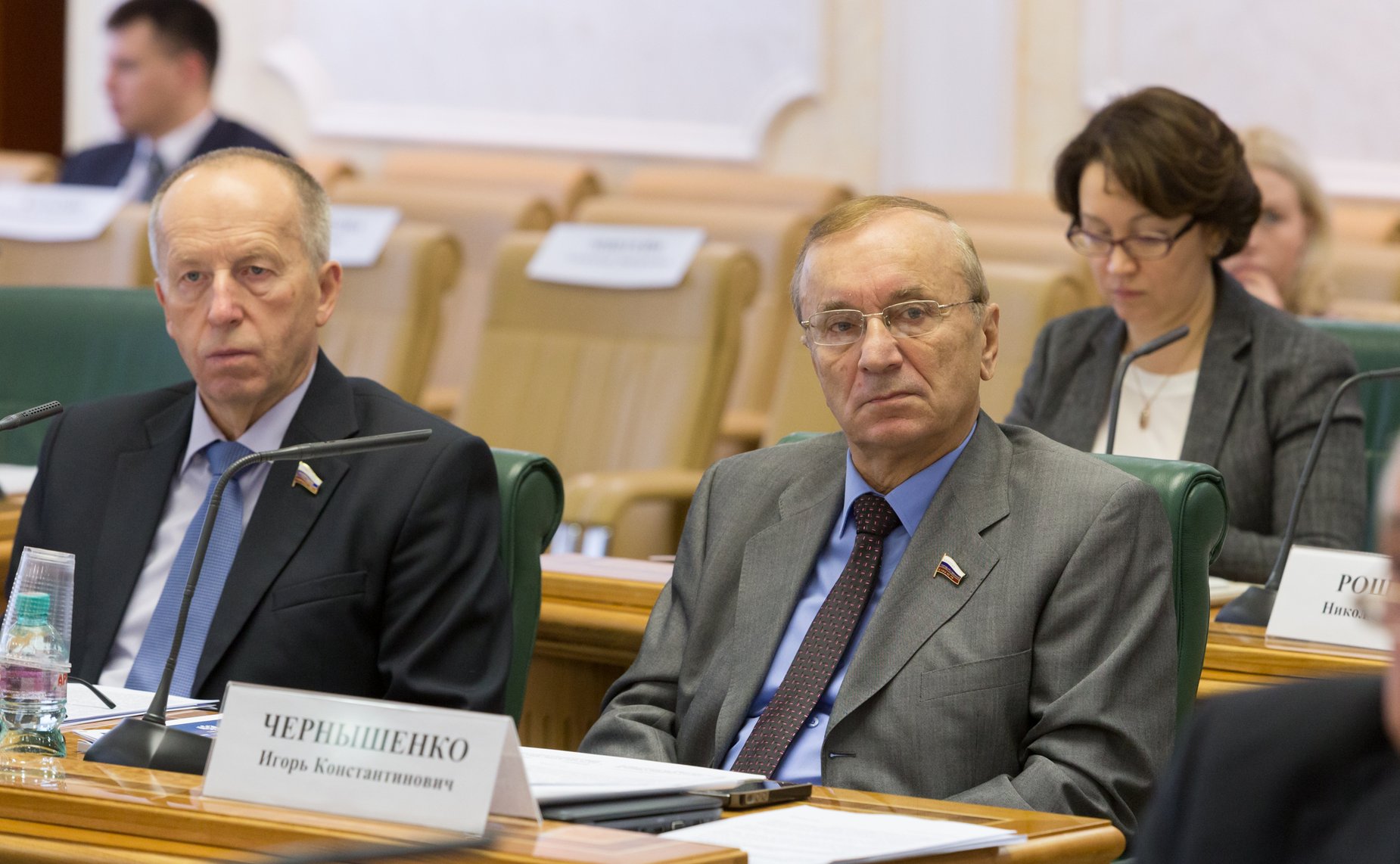 Е. Алексеев и И. Чернышенко Расширенное заседание Комитета СФ по федеративному устройству, региональной политике, местному самоуправлению и делам Севера