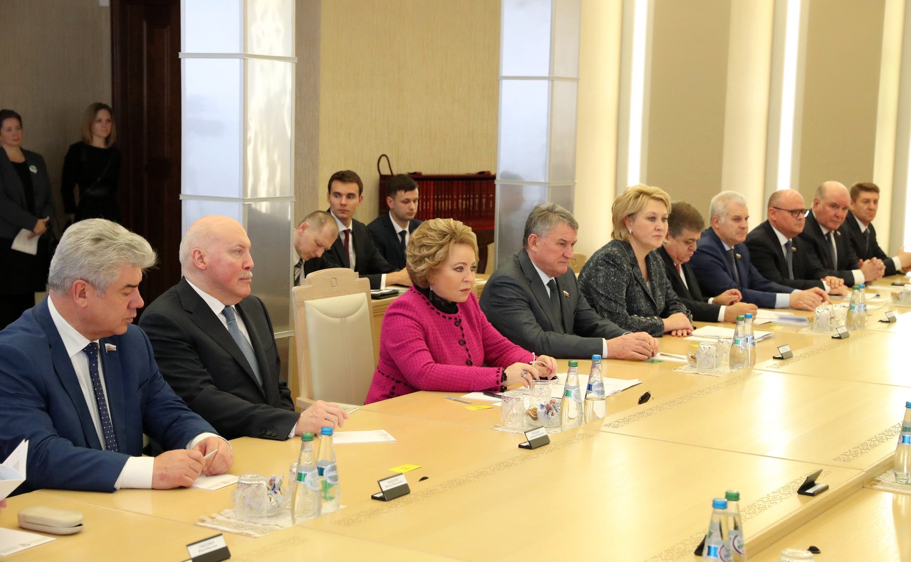 Встреча В. Матвиенко с Председателем Совета Республики Национального собрания Республики Беларусь Н. Кочановой