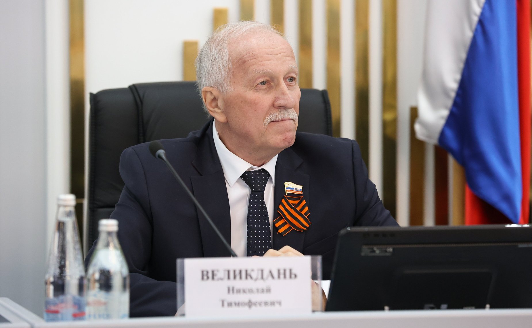 Встреча Александра Двойных с председателем Думы Ставропольского края Николаем Великданем