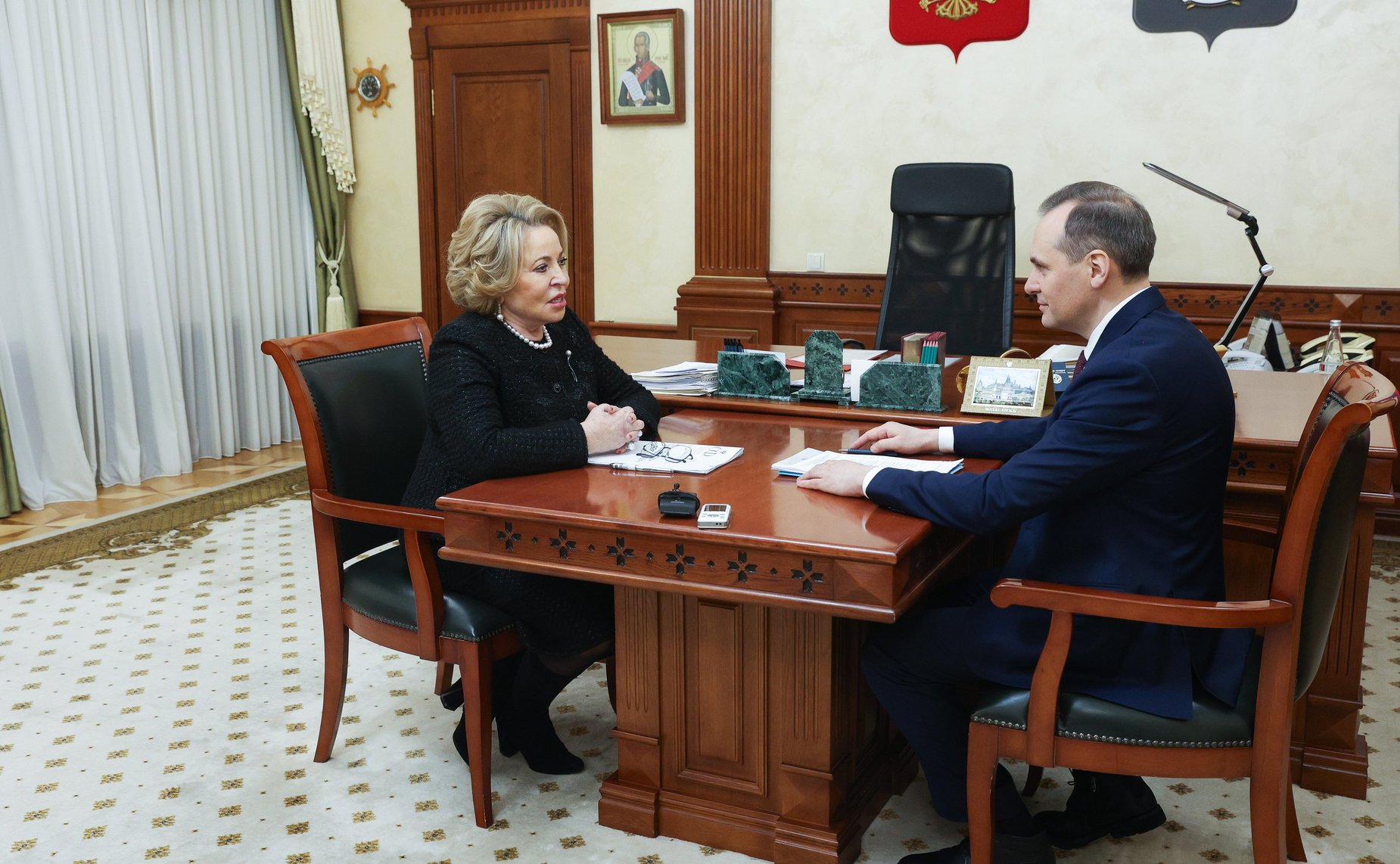 Валентина Матвиенко в рамках рабочей поездки в Мордовию провела встречу с главой Республики Артемом Здуновым