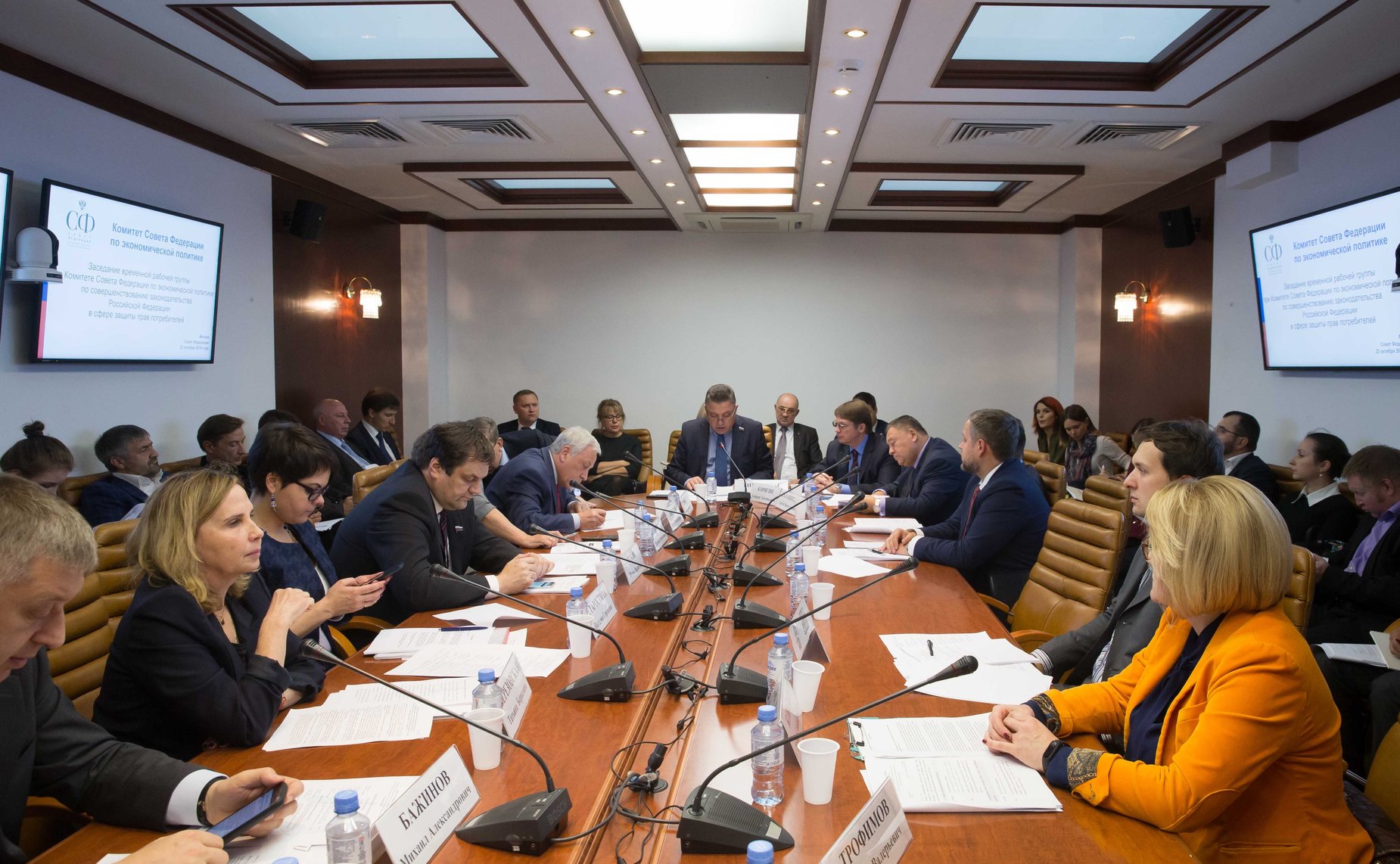 Заседание временной рабочей группы при Комитете СФ по экономической политике по совершенствованию законодательства РФ в сфере защиты прав потребителей