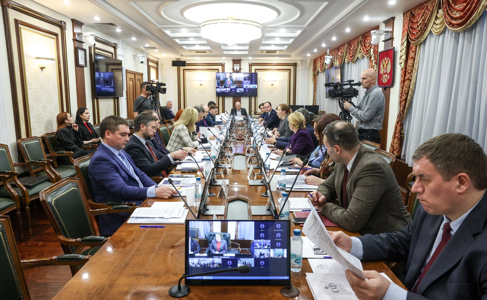 Совещание Комитета СФ по международным делам совместно с Комитетом СФ по обороне и безопасности «Вопросы систематизации видов ущерба, причиненного Российской Федерации и ее гражданам в результате преступлений киевского режима»