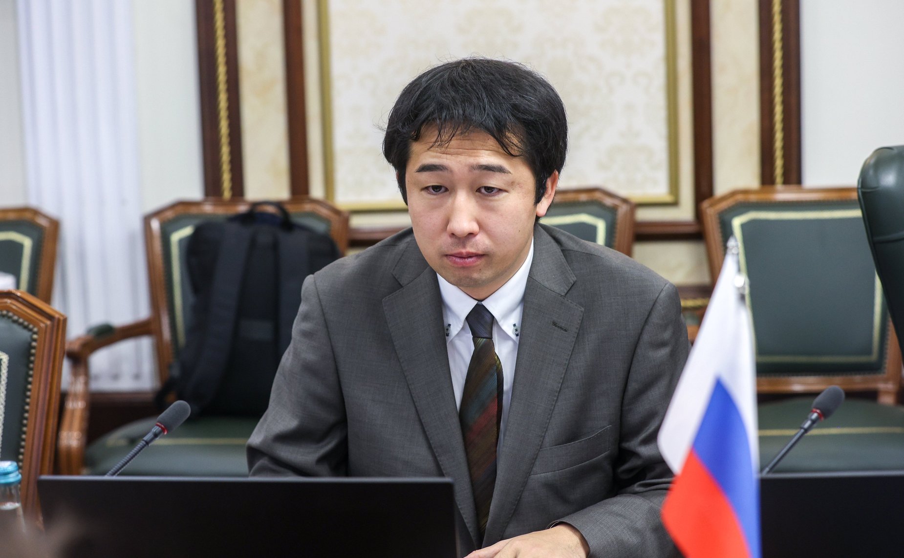 Встреча заместителя Председателя СФ Константина Косачева с депутатом Палаты советников Парламента Японии Мунэо Судзуки