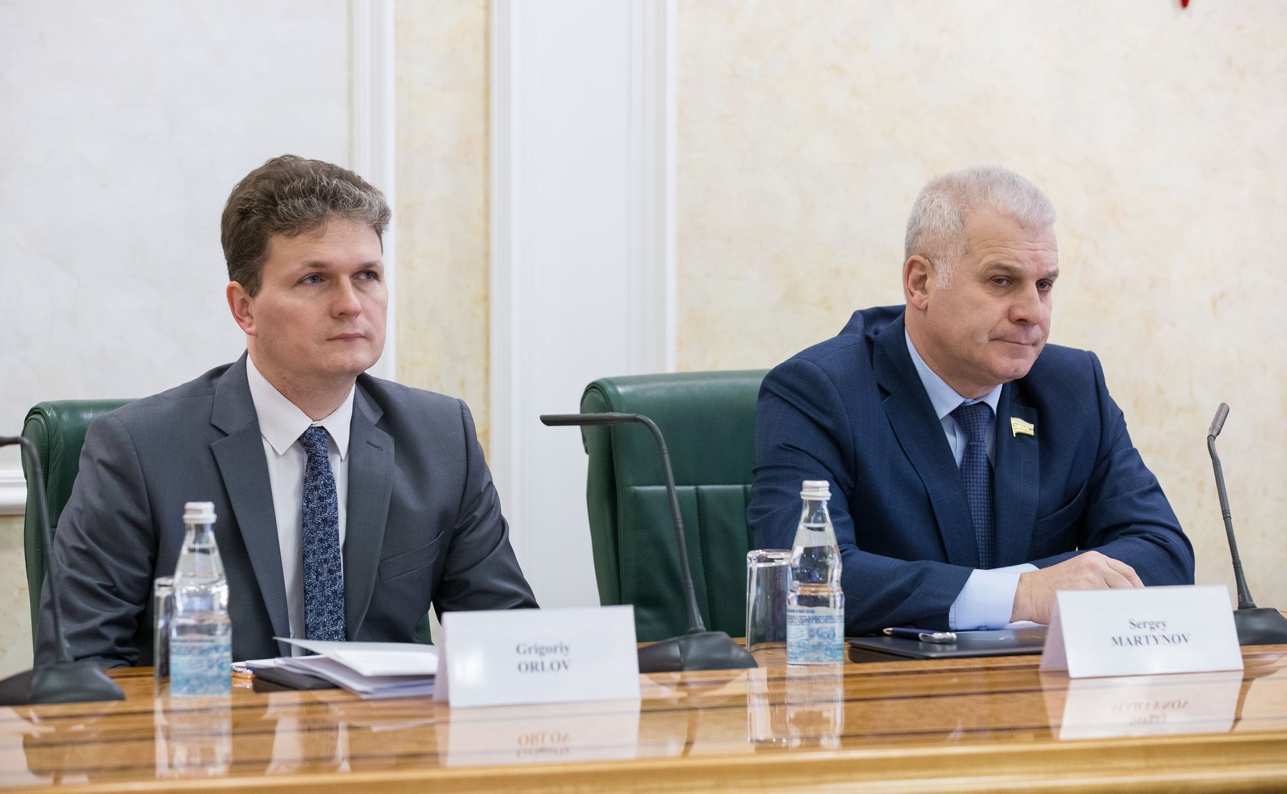 Встреча В. Бондарева с директором Центра высших военных исследований Французской Республики Винсентом Жиро