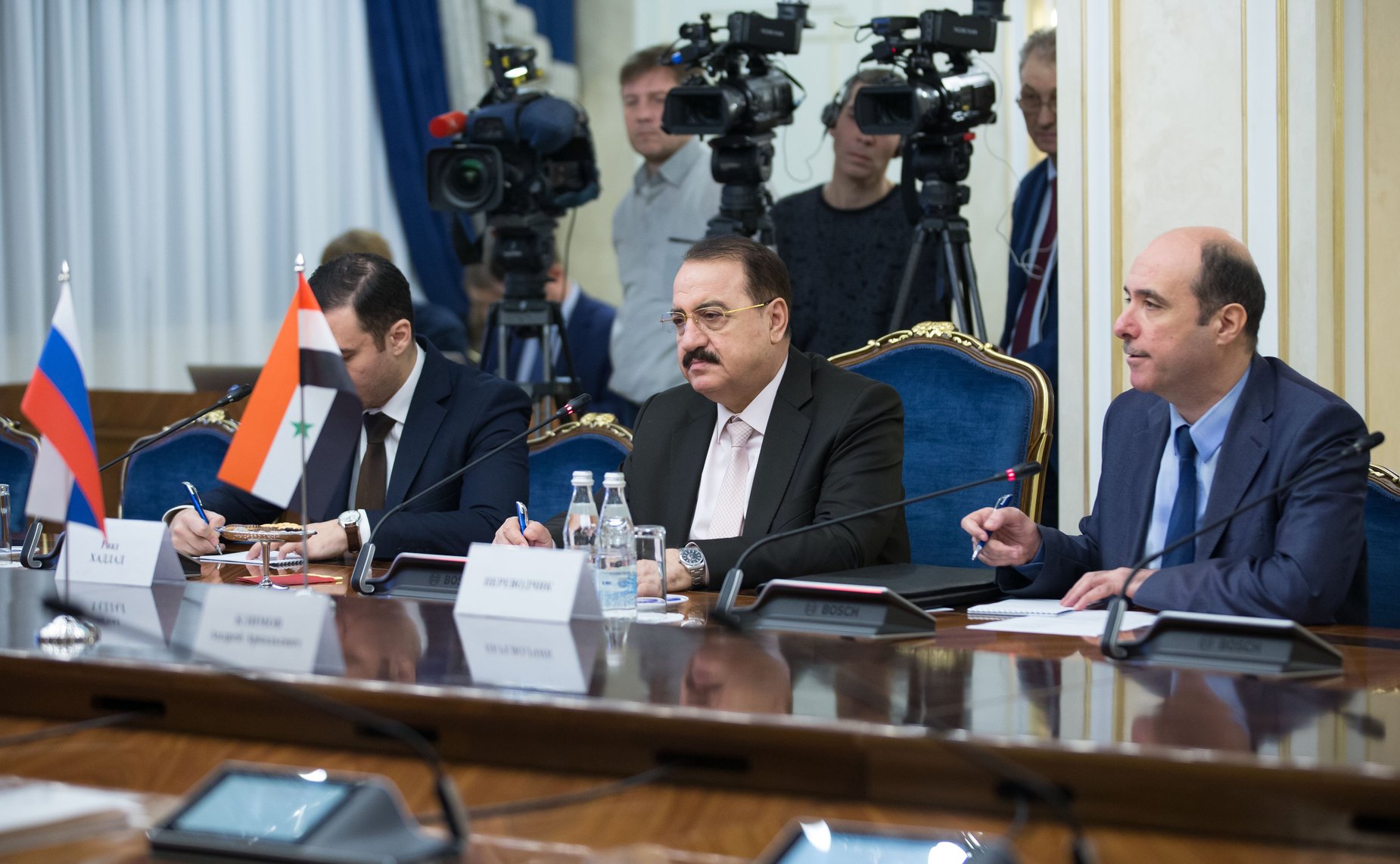 Встреча Андрея Турчака с Чрезвычайным и Полномочным Послом Сирийской Арабской Республики в РФ Риадом Хаддадом