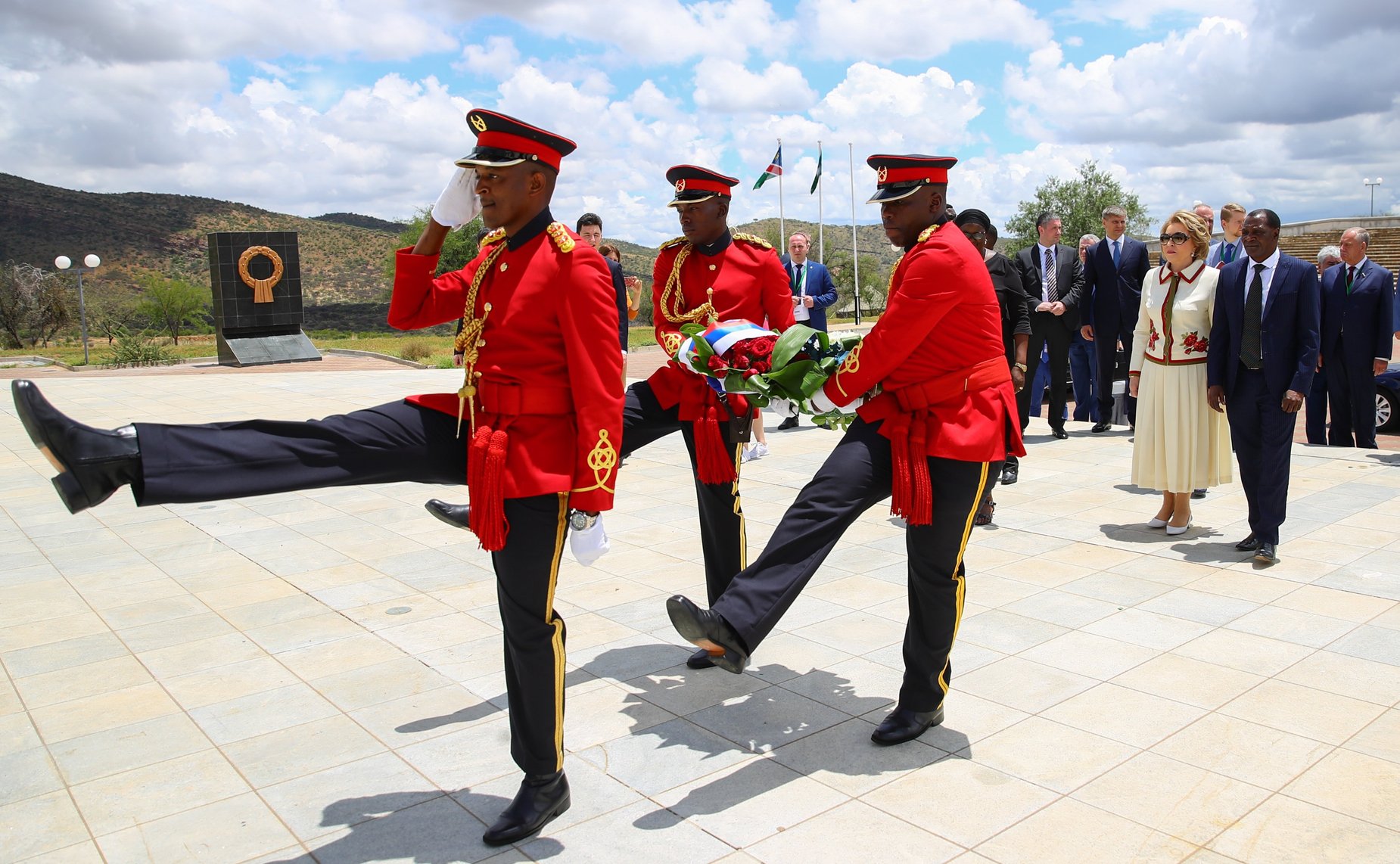 Посещение Мемориального комплекса памяти борцов за независимость Намибии «Акр героев»