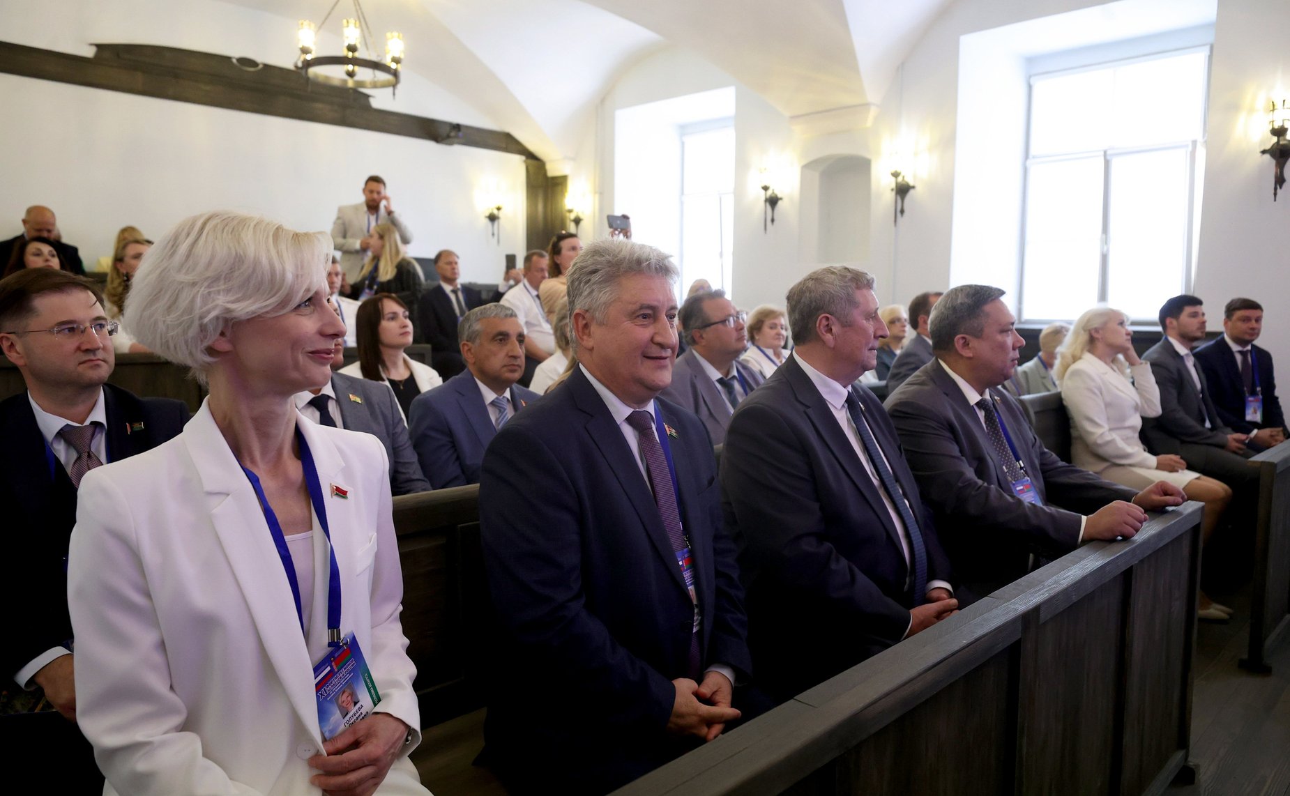 ХI Форум регионов Беларуси и России. Секция 1 «Эффективная реализация законодательства как важнейший фактор союзной интеграции» (фото Пресс-служба Совета Республики Беларусь)