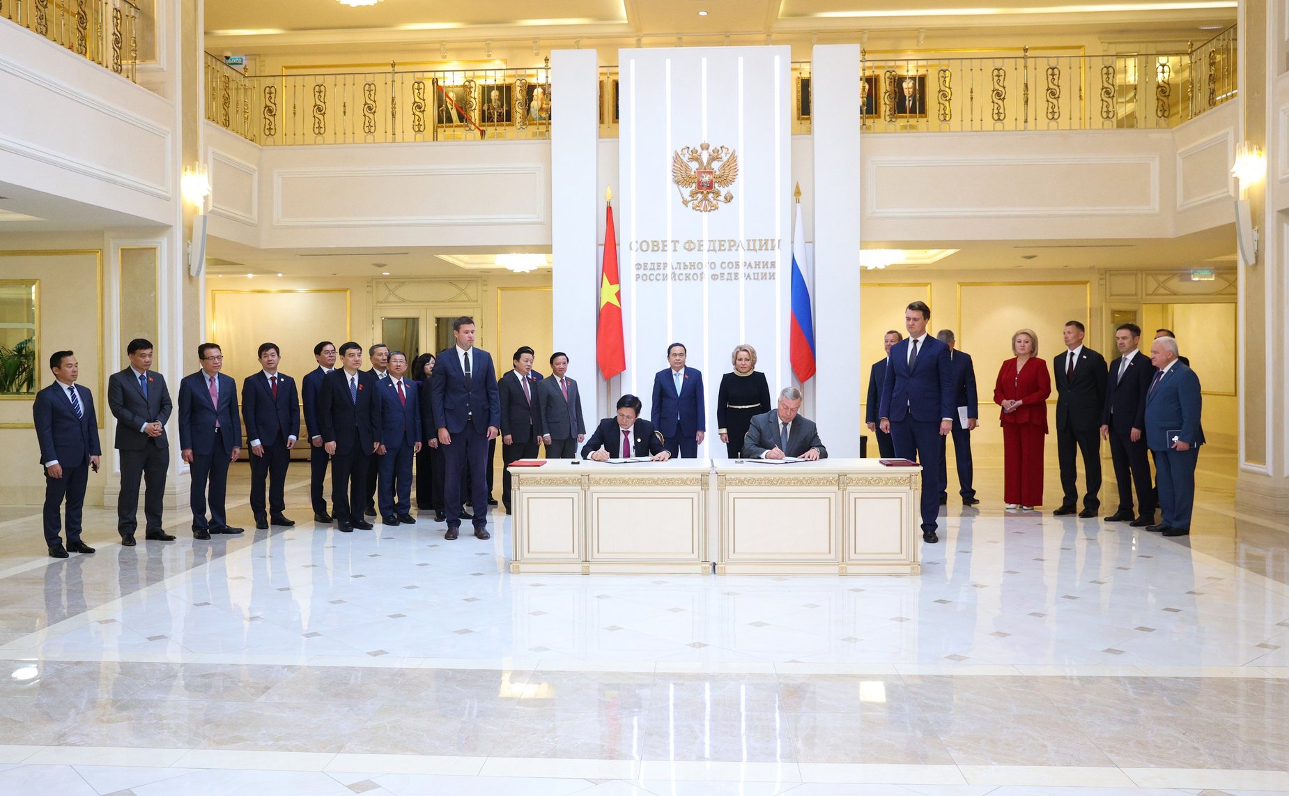 Встреча Председателя СФ Валентины Матвиенко с Председателем Национального собрания Вьетнама Чан Тхань Маном