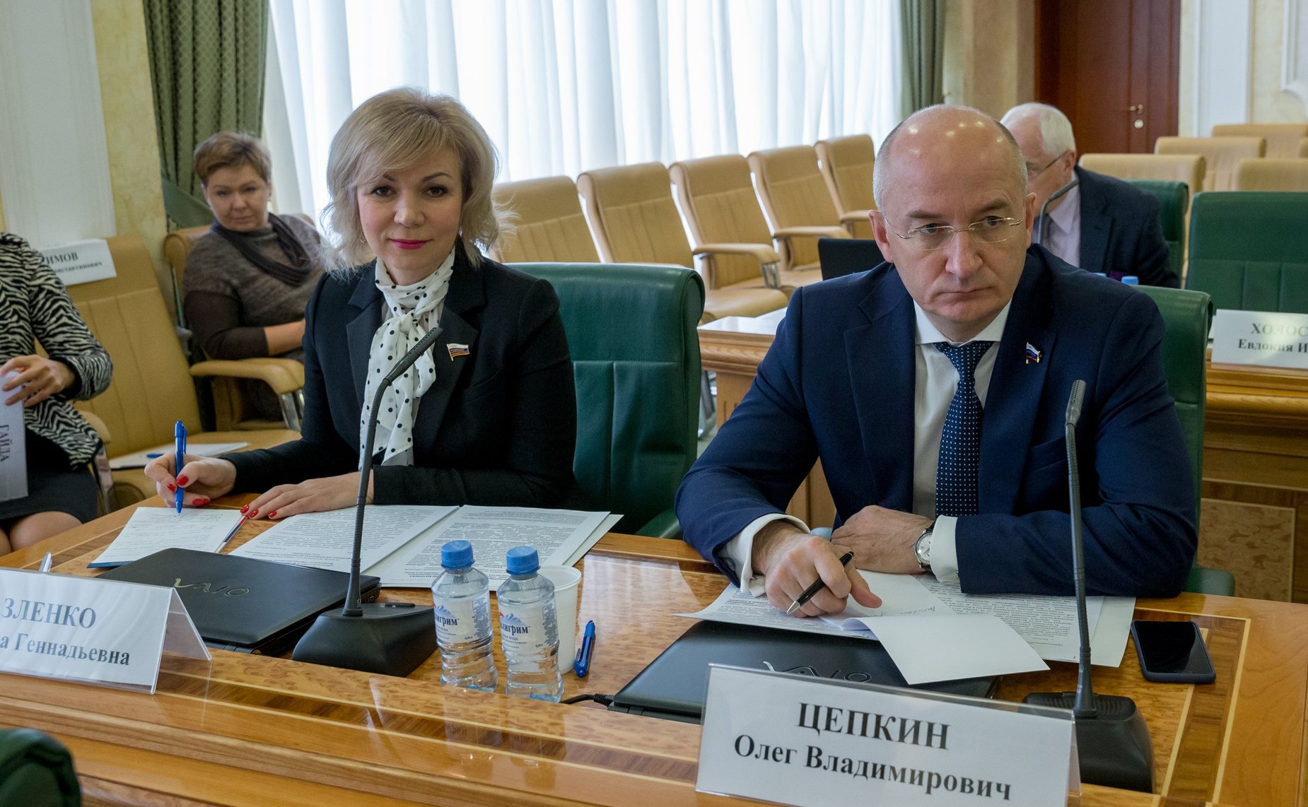 Елена Зленко и Олег Цепкин